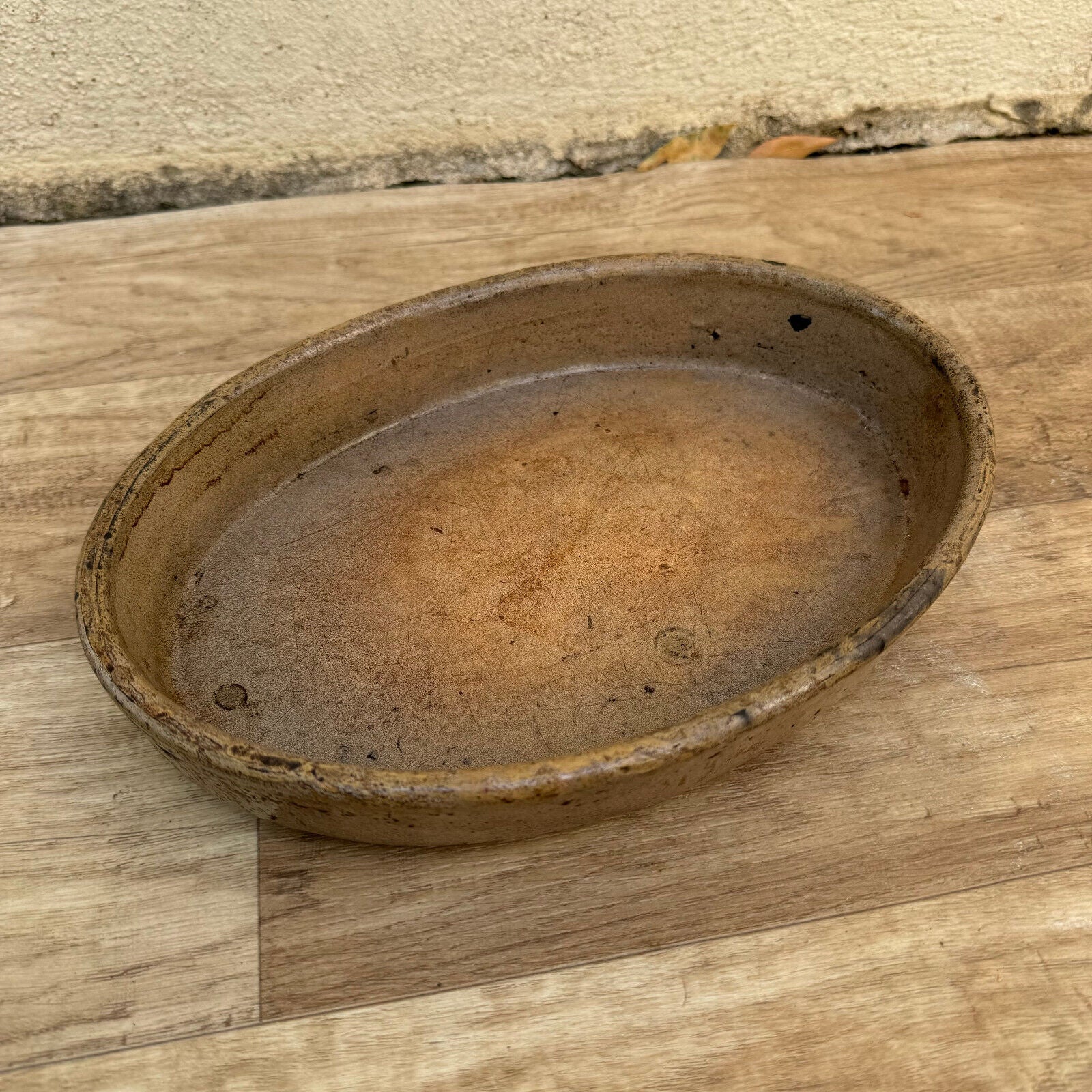 Vintage France Handmade French Bakeware 10” terrine plate gratin oval 2908244 Fleamarketfrance