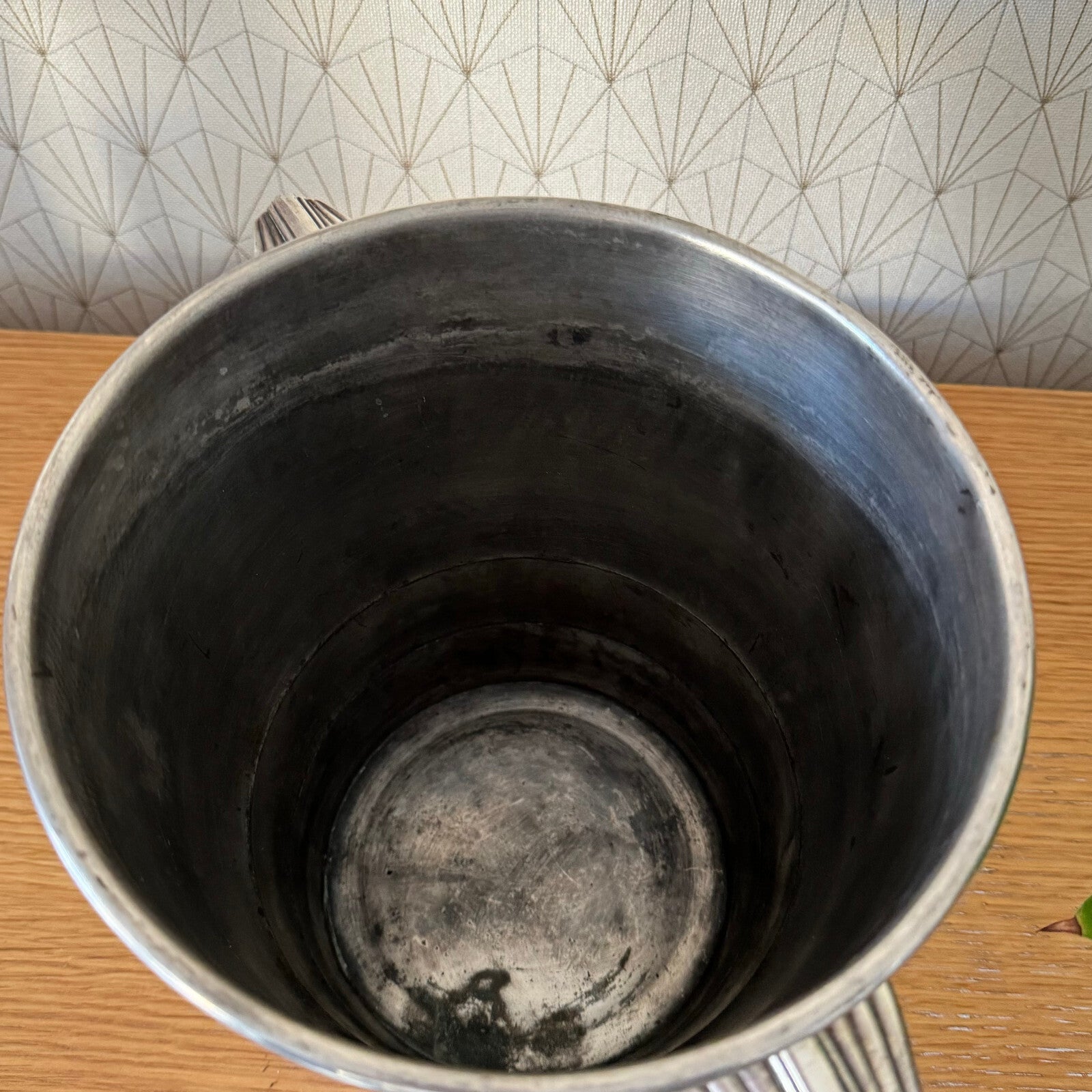 French Silver Plated Champagne Bucket Ice Cooler Art Deco Vintage 0703242 Fleamarketfrance