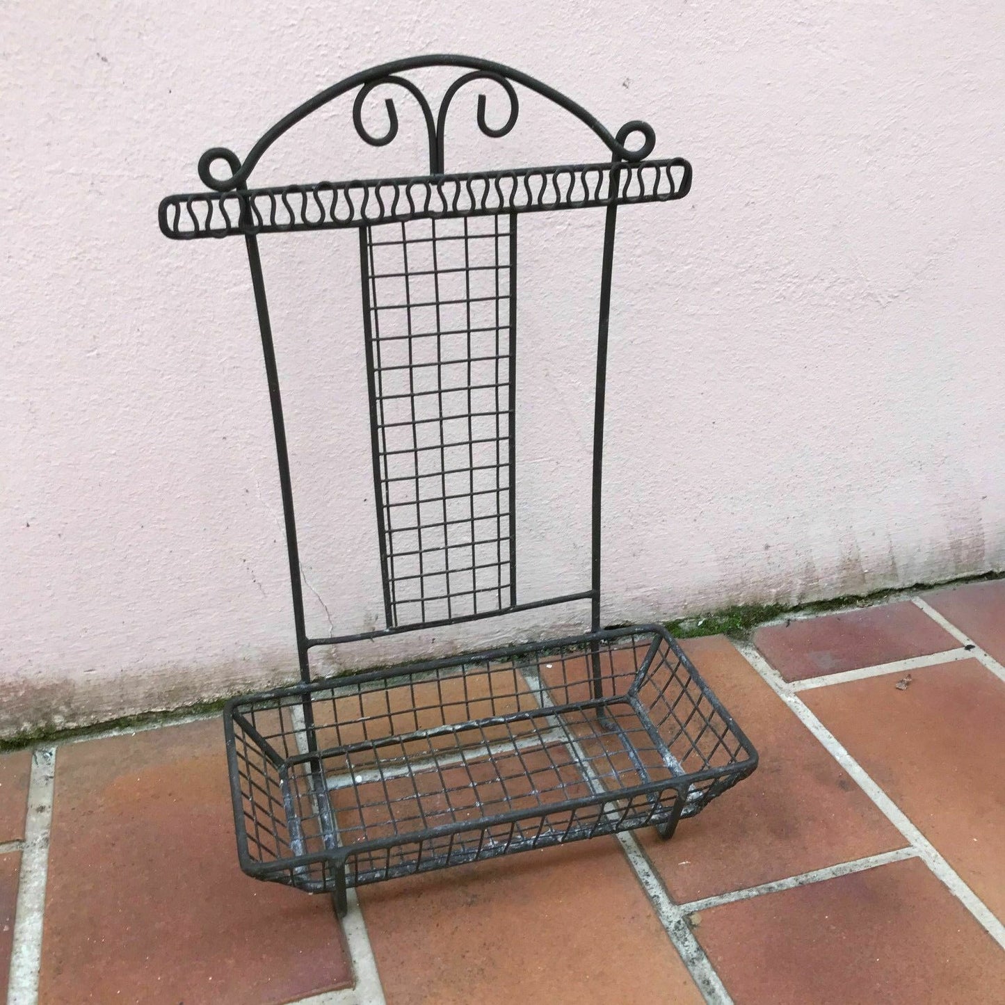 French Wire Basket Vintage Metal Kitchen Organizer Soap Dish Sponge Holder Unbranded