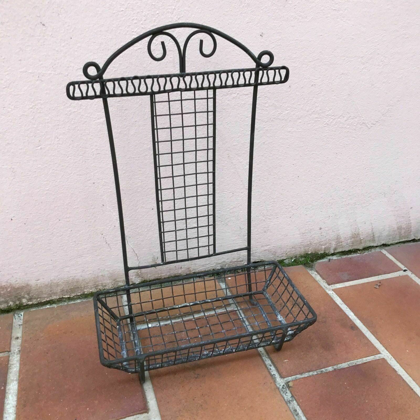 French Wire Basket Vintage Metal Kitchen Organizer Soap Dish Sponge Holder Unbranded