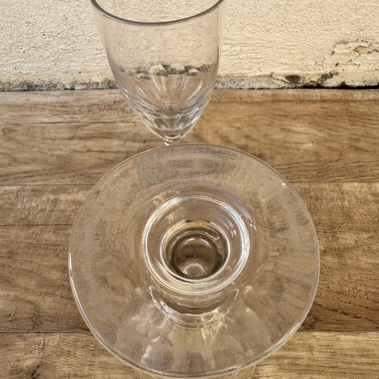 French Absinthe Glasses Vintage Aperitif Cut Crystal Set of 2 31012312 Unbranded