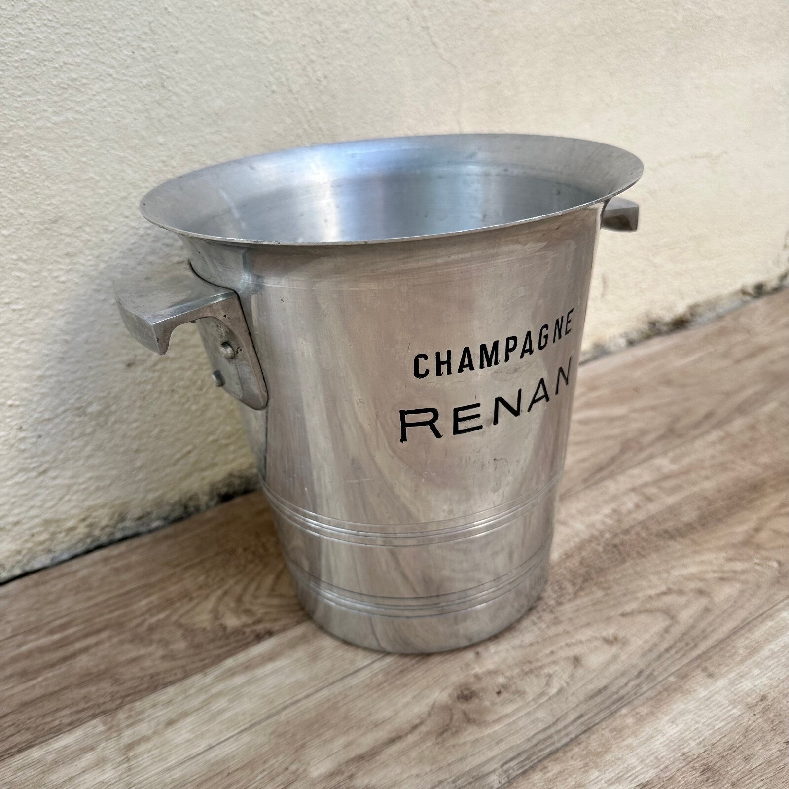 French Champagne Bucket Vintage Aluminum RENAN Wine Ice Cooler 2802253 RENAN