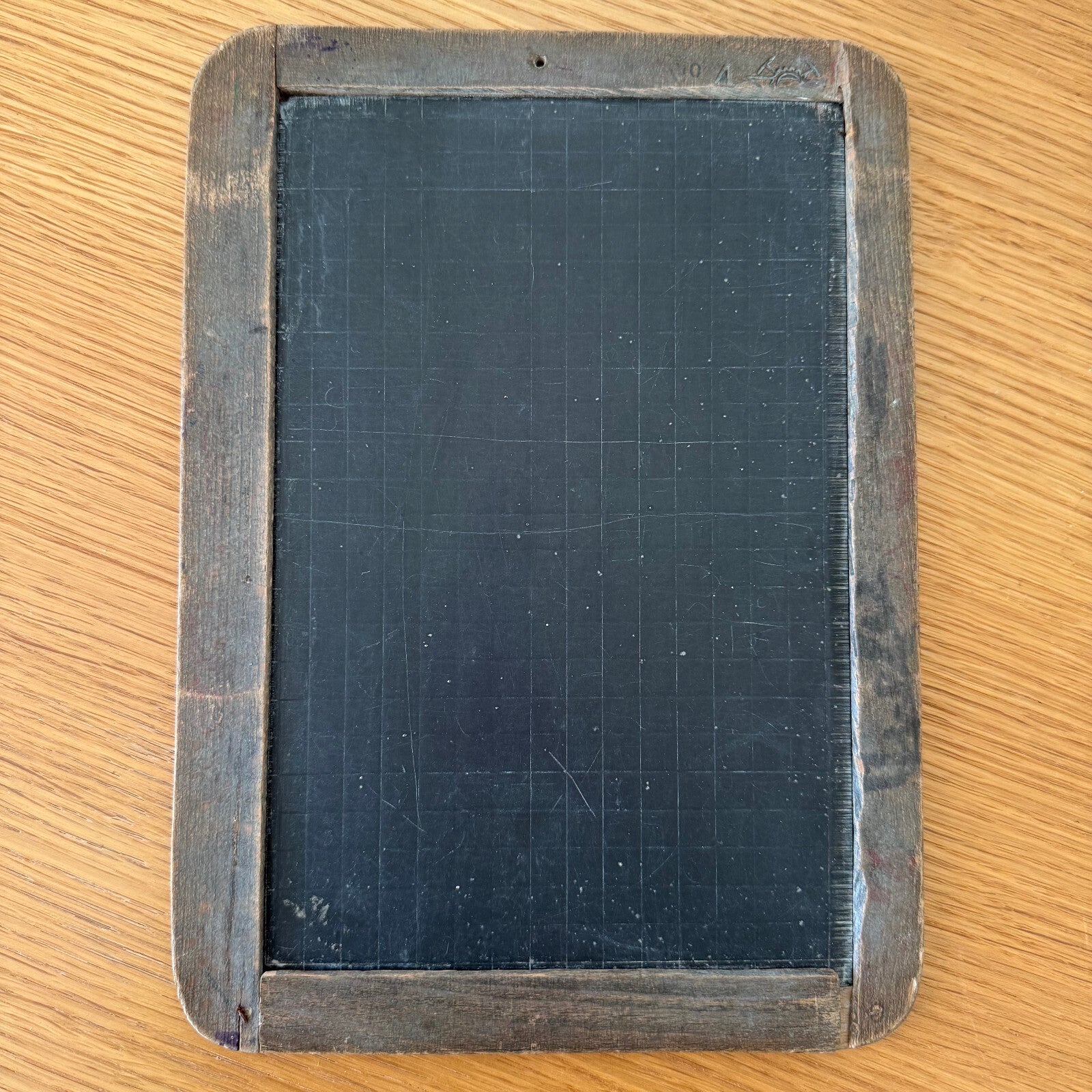 Antique French School Slate Board Double Sided Chalkboard 10.75" 09022523 Fleamarketfrance