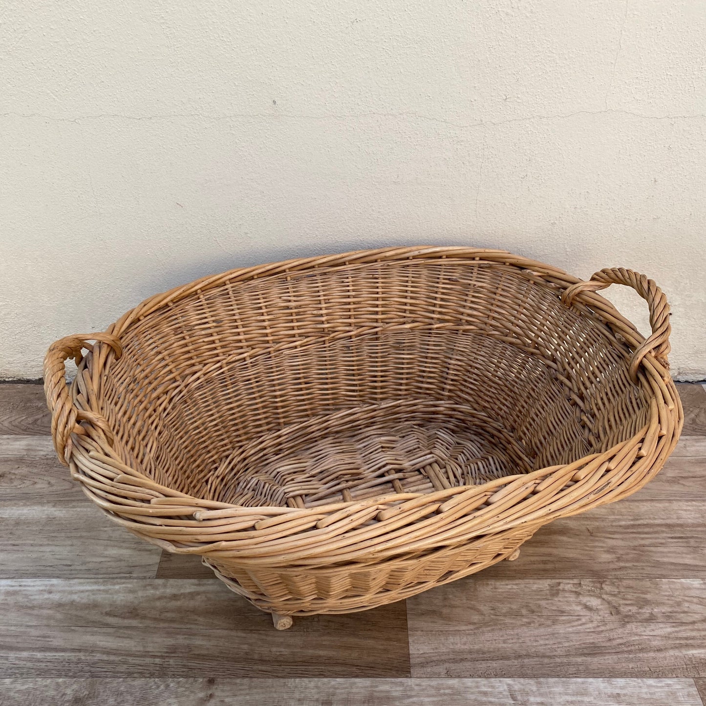 Basket Wicker Rattan Laundry House Vintage French Cute 2903251