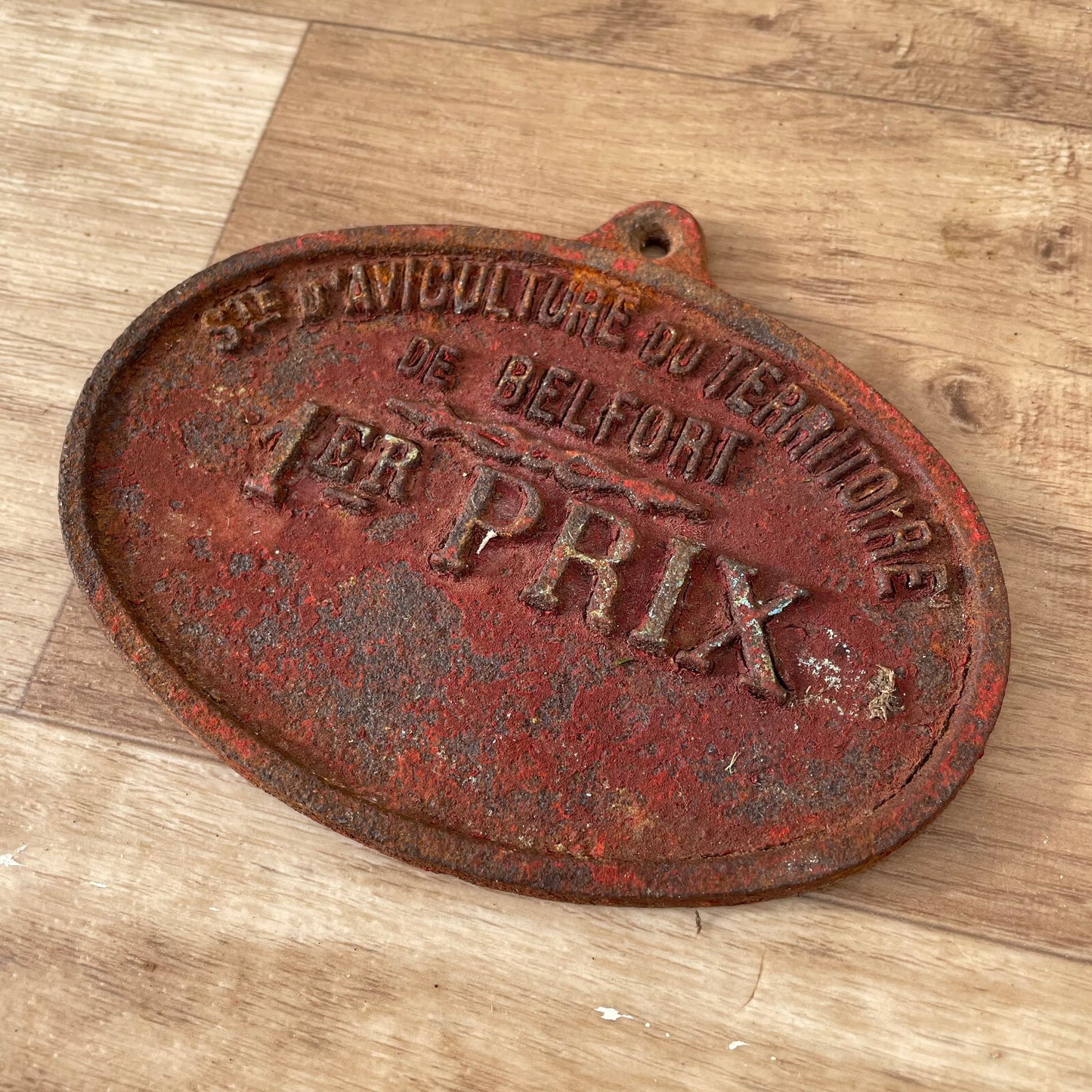 French Agricultural Prize Plaque Cast Iron Trophy Belfort Award 11032515 Fleamarketfrance