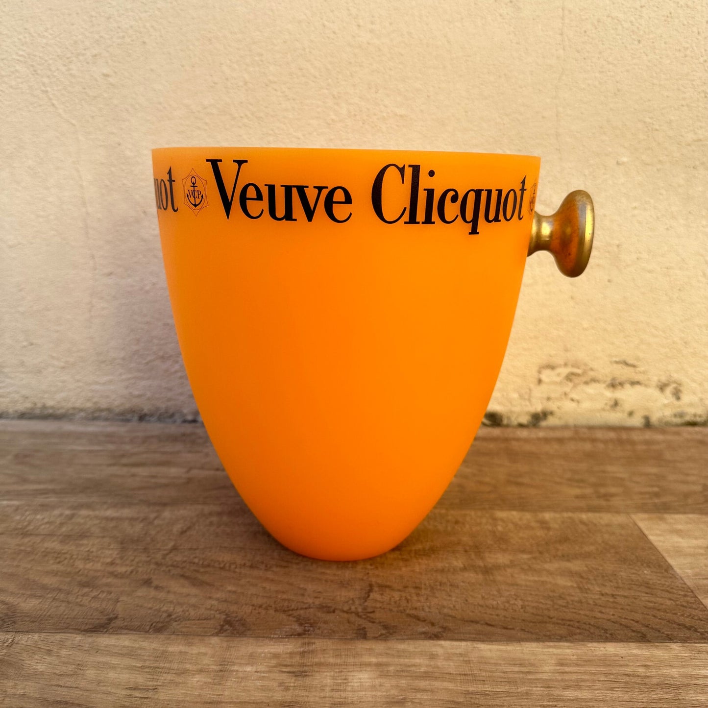 Vintage Veuve Clicquot Ice Bucket Orange French Champagne Cooler 03022312 Veuve Clicquot