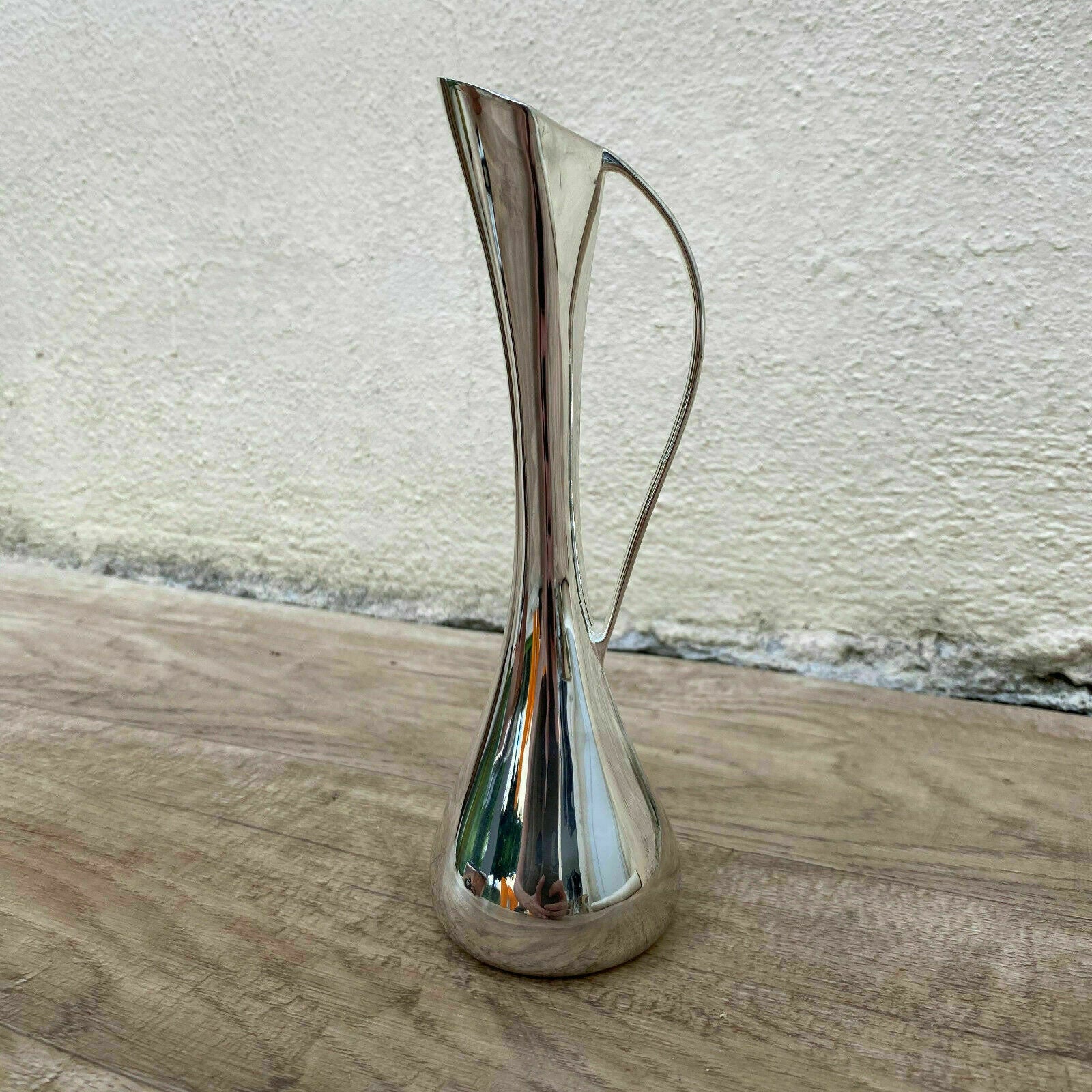 French Silver Plated Vase Soliflore Mid Century Modern 7" 15062008 Fleamarketfrance