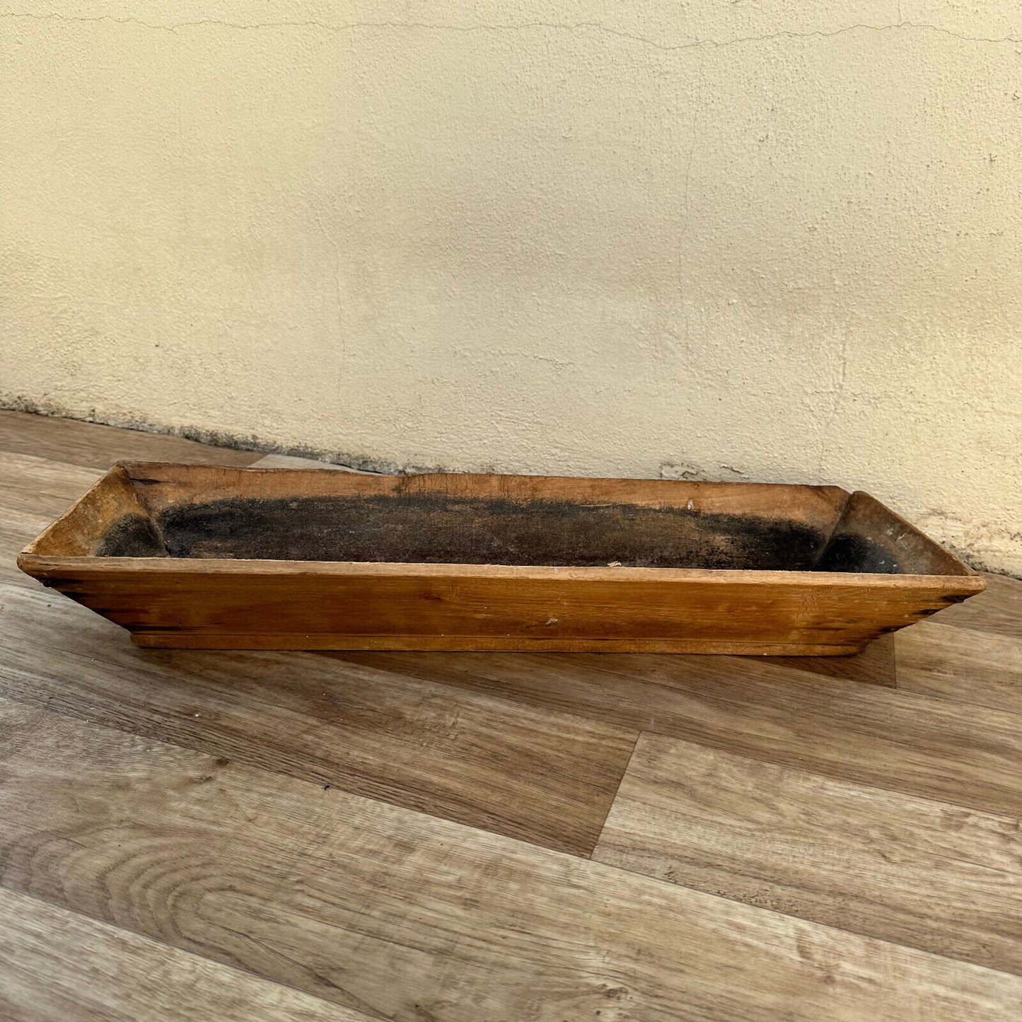 Vintage French Wooden BREAD BASKET 1950s long table center 10022416 - Fleamarketfrance