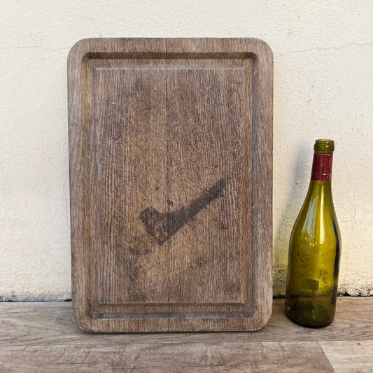 VINTAGE FRENCH BREAD OR CHOPPING CUTTING BOARD WOOD 2007223 Antique