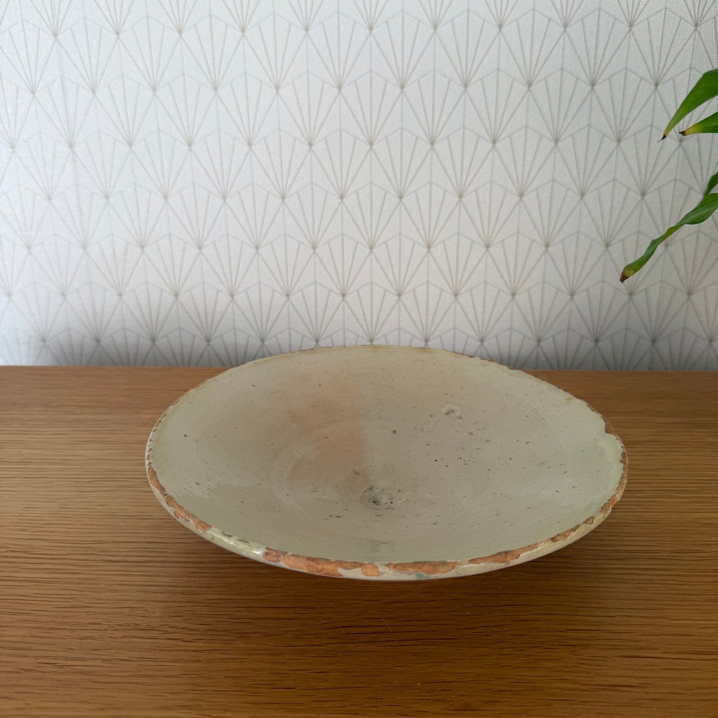 French Tourne Omelette Turner Pottery Plate Provence Footed Bowl 20102515