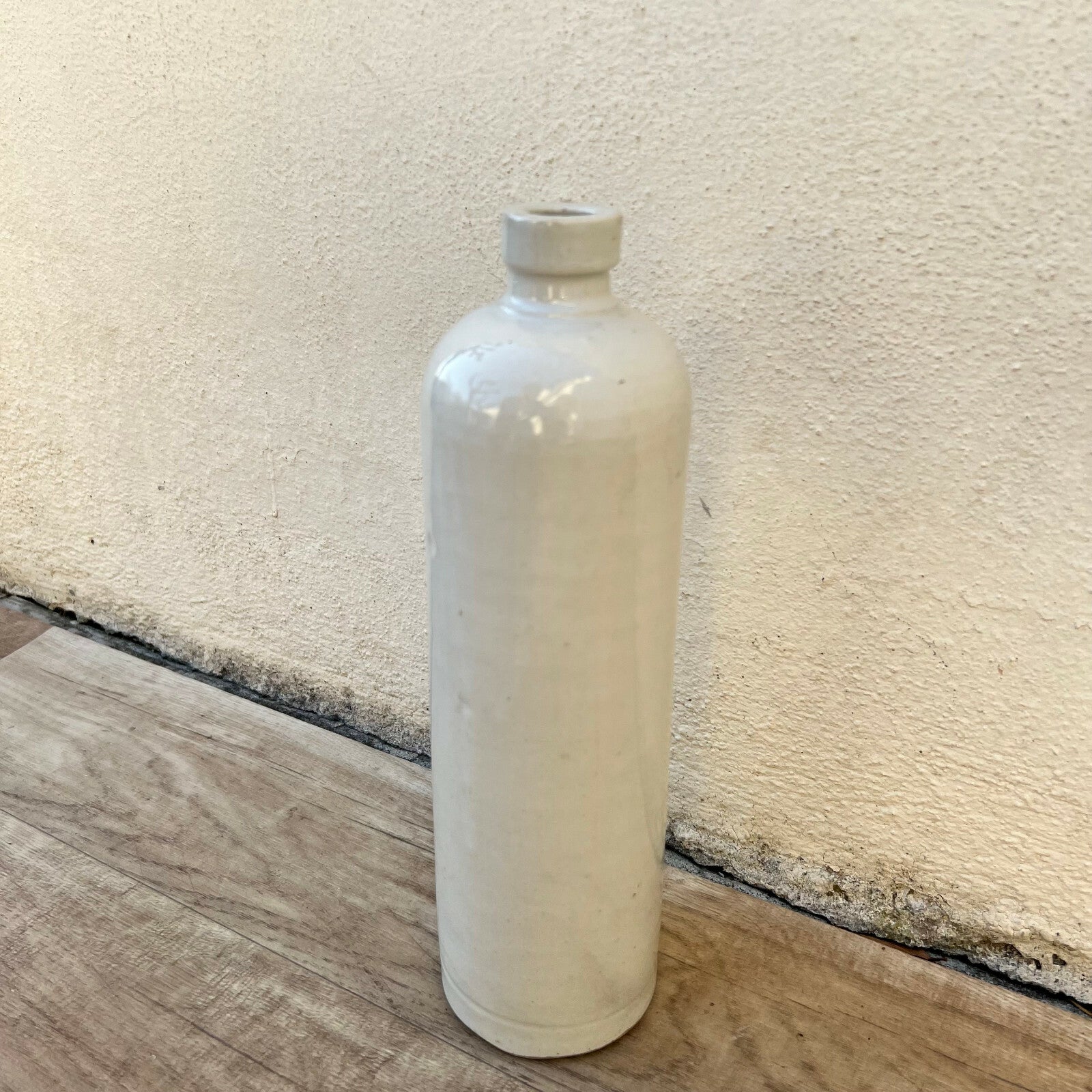 Vintage French Stoneware Bottle Ceramic Wine Water Jug 10.5" 0403227 Unmarked