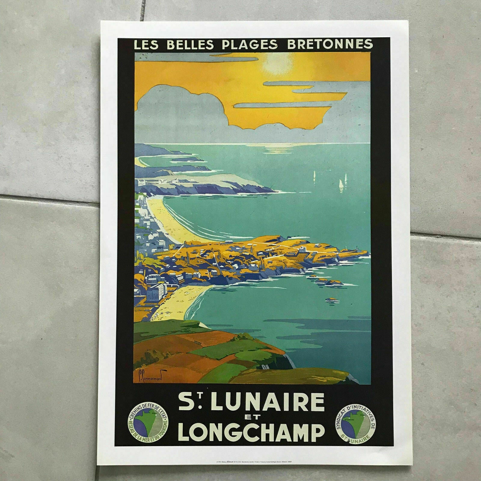 Vintage French Poster for "BRITAIN beaches" 1701185 - Fleamarketfrance