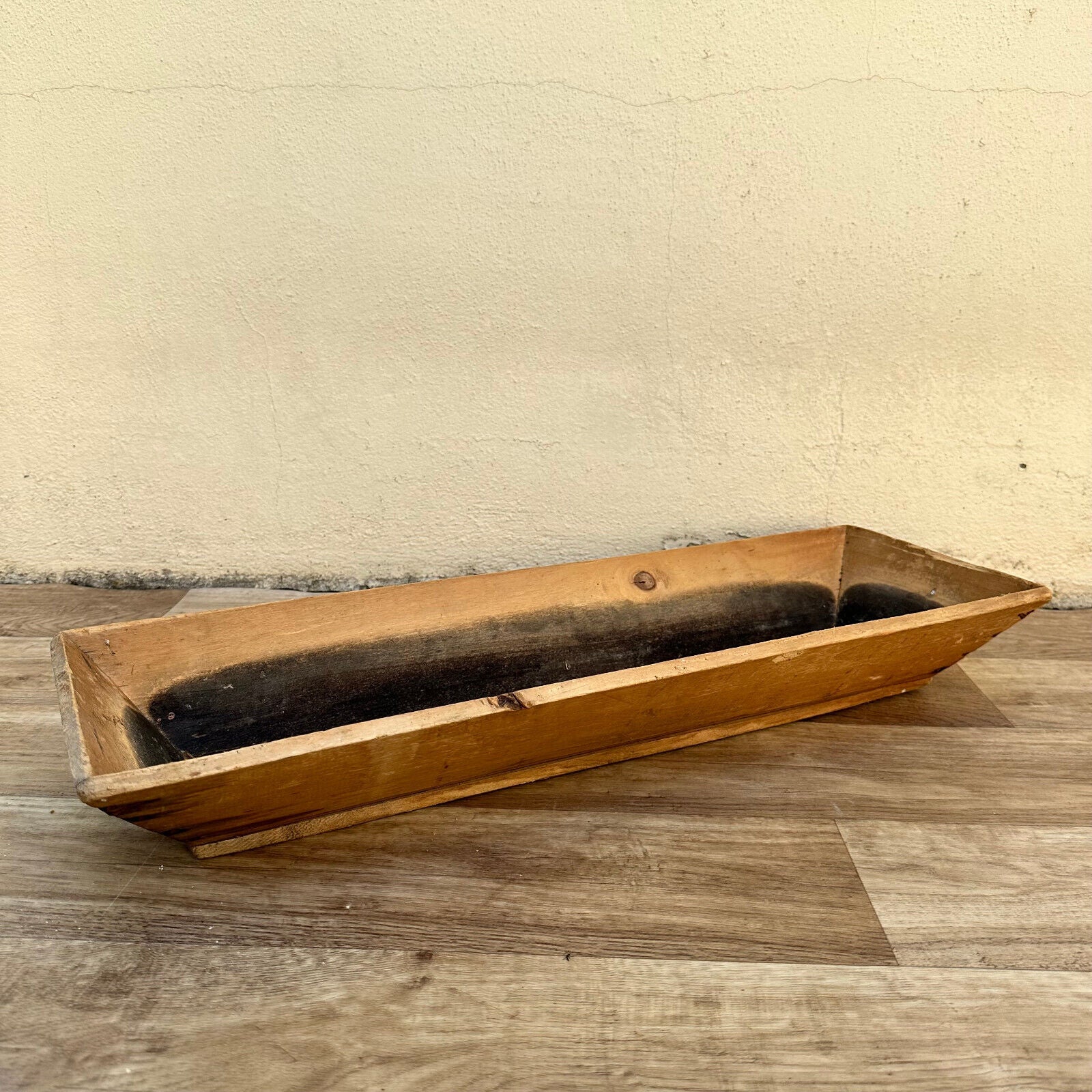 Vintage French Wooden BREAD BASKET 1950s long table center 10022415 - Fleamarketfrance