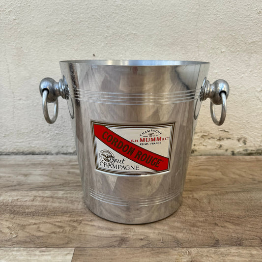 Mumm Champagne Bucket French Cordon Rouge Ice Cooler Vintage 2302246 G.H. Mumm & Co