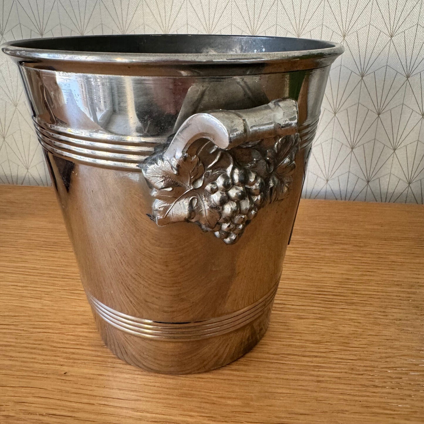 Vintage French Champagne Silverplate Ice Bucket Cooler MARTEL 0703244 Fleamarketfrance