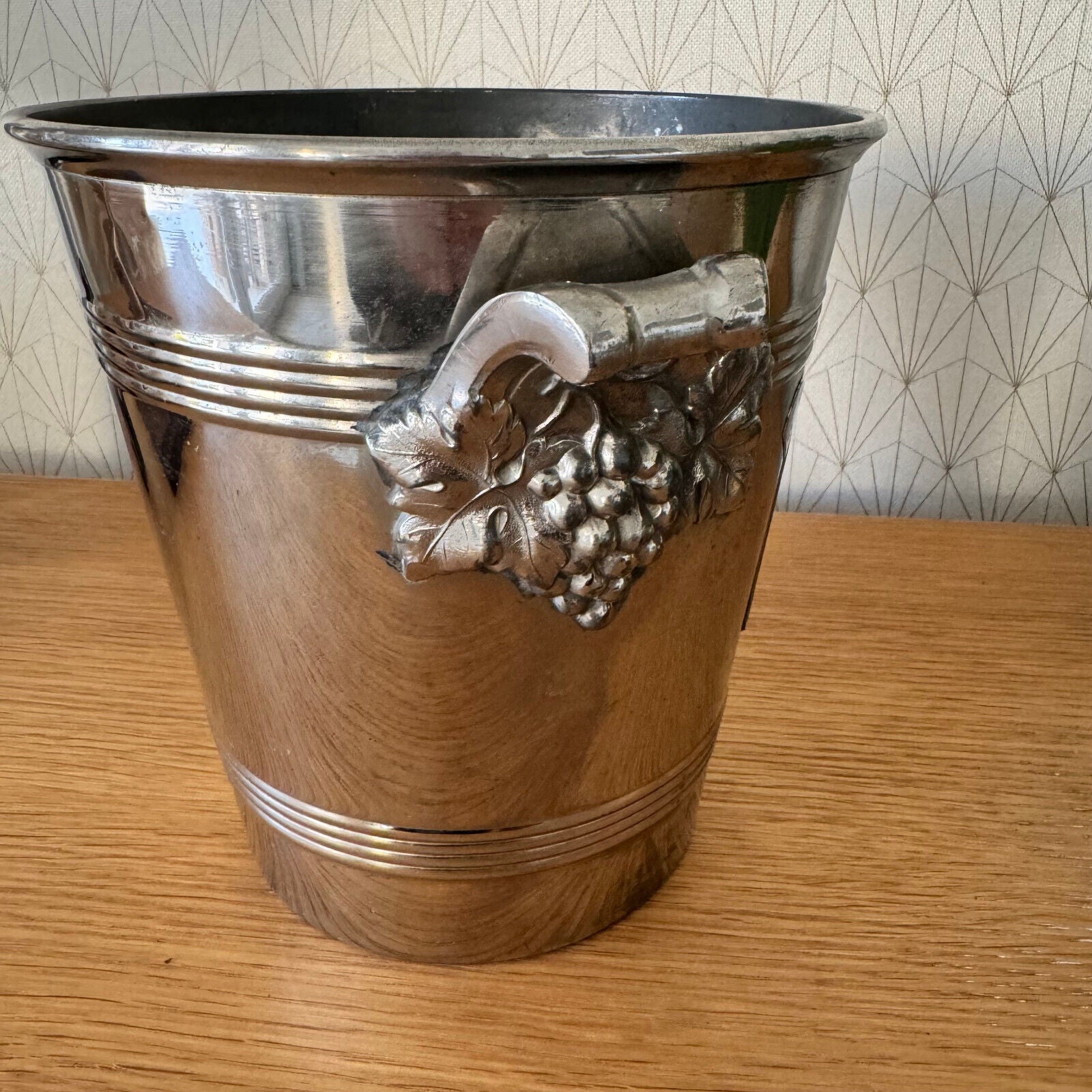 Vintage French Champagne Silverplate Ice Bucket Cooler MARTEL 0703244 Fleamarketfrance