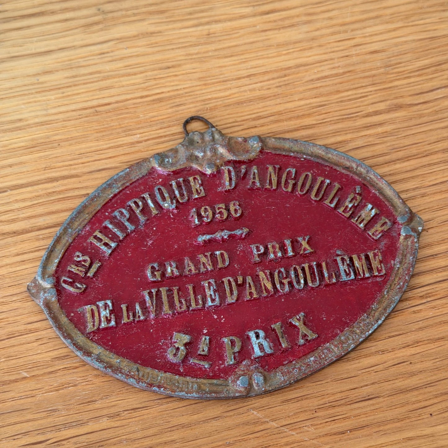 French Agricultural Medal Vintage Prize Angouleme 1956 Hippique 13012614 Fleamarketfrance : French vintage and antique decor
