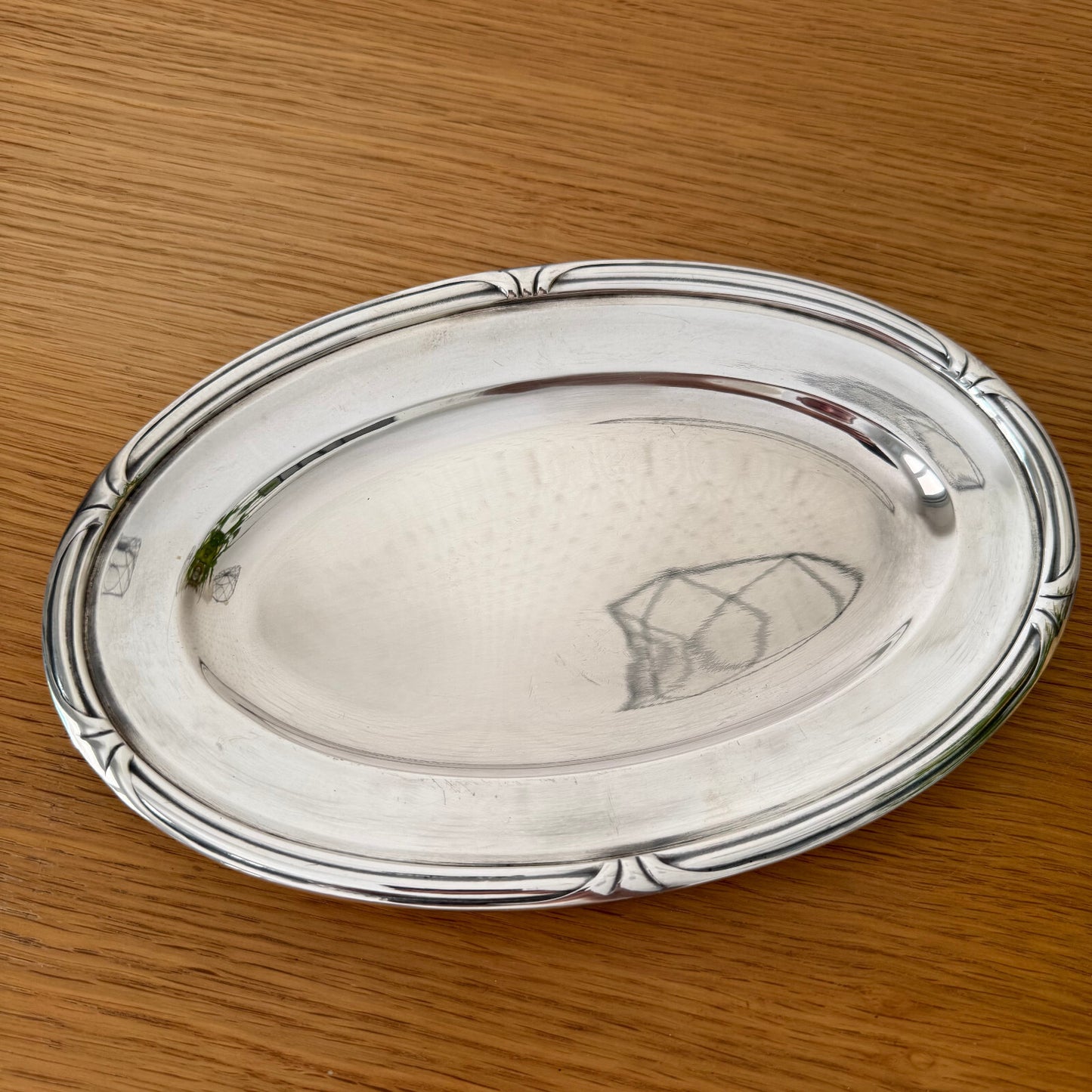 Vintage French Ercuis Silverplate Serving Tray Oval Brasserie 2106252 ercuis