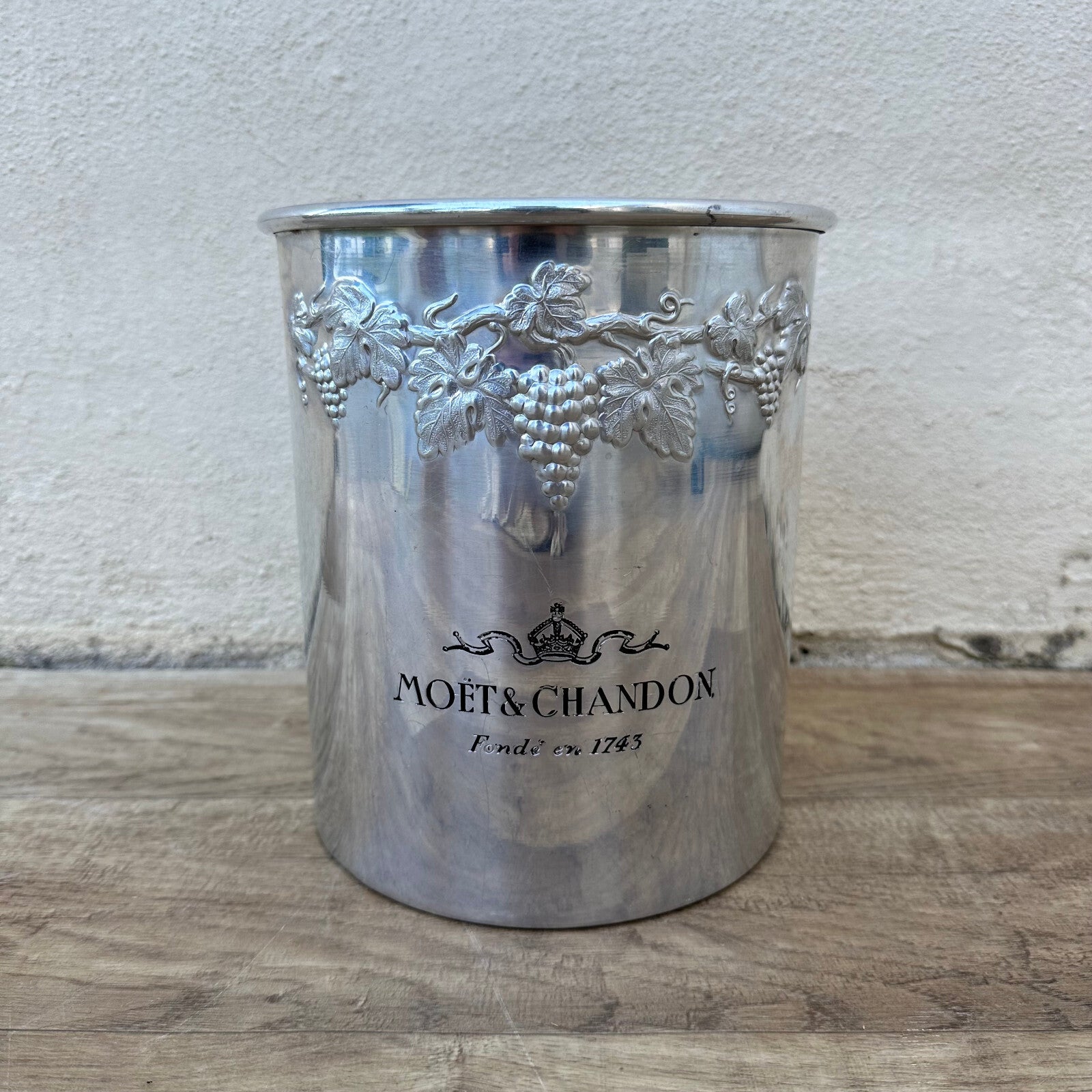 Vintage French Moet Chandon Champagne Ice Bucket Silver Cooler 1106233 Moet & Chandon