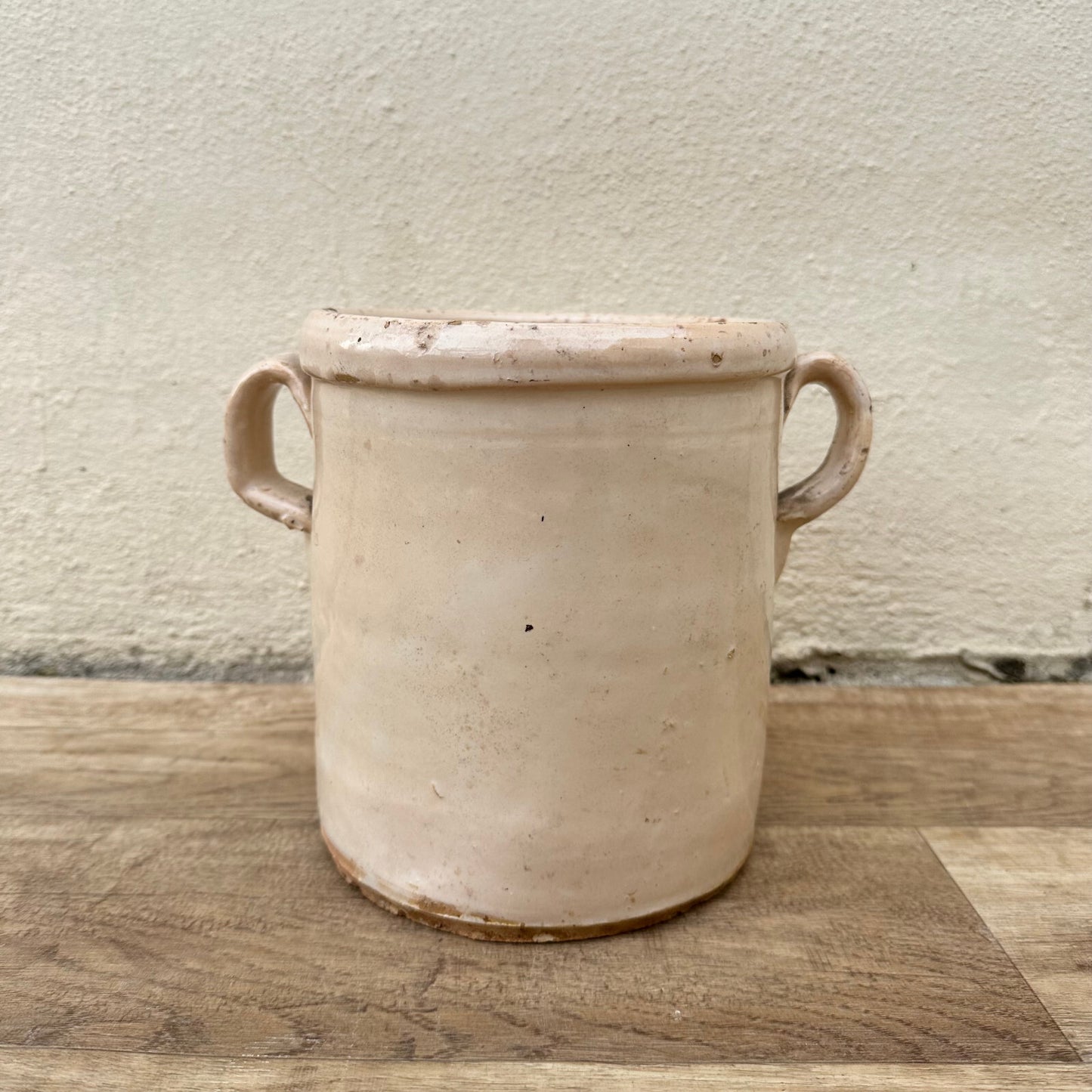 Antique French Confit Pot Ceramic Stoneware Storage Jar 7" 1612234 Unbranded