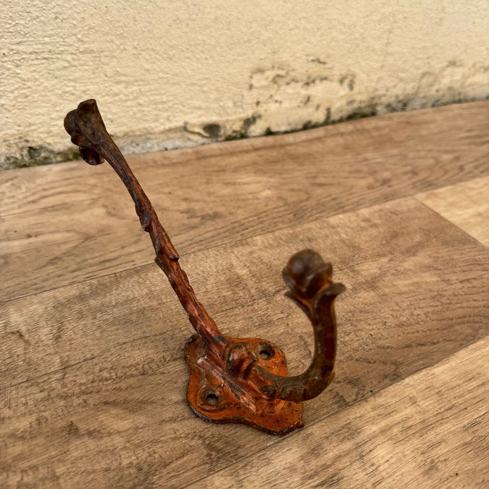 Antique French Coat Hook Hat Hanger cast iron 31012418 - Fleamarketfrance