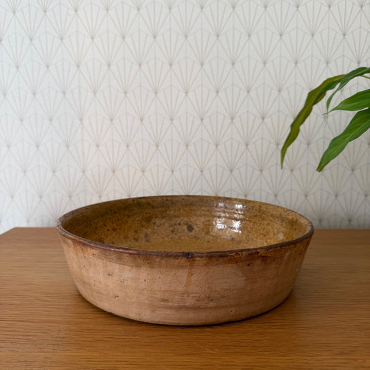 Handmade Glazed Gratin French Plate Terracotta 1602268 Unmarked