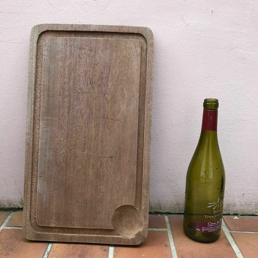 Vintage French Bread Board Wood Cutting Kitchen Chopping Block 1602171 Unbranded