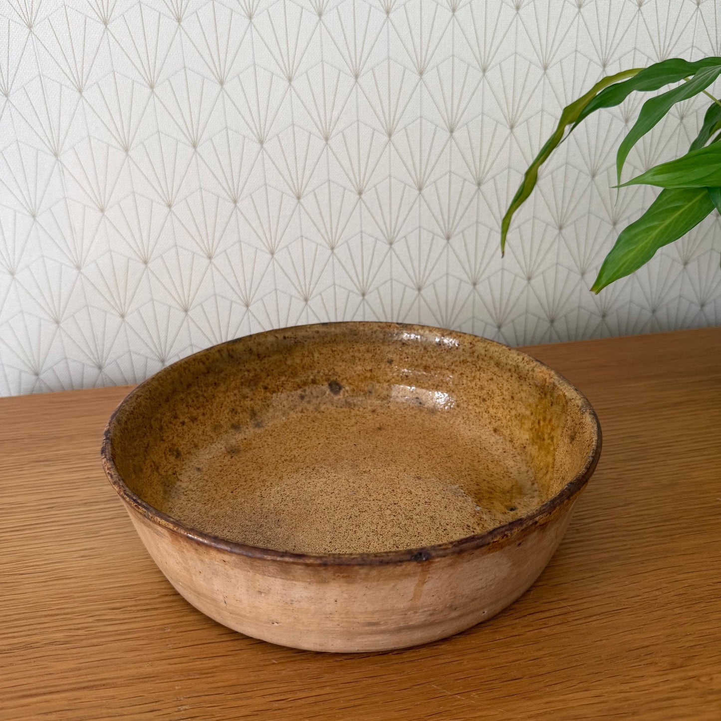 French Terracotta Gratin Dish Handmade Ceramic Bowl Rustic Pottery 1602268 Unmarked