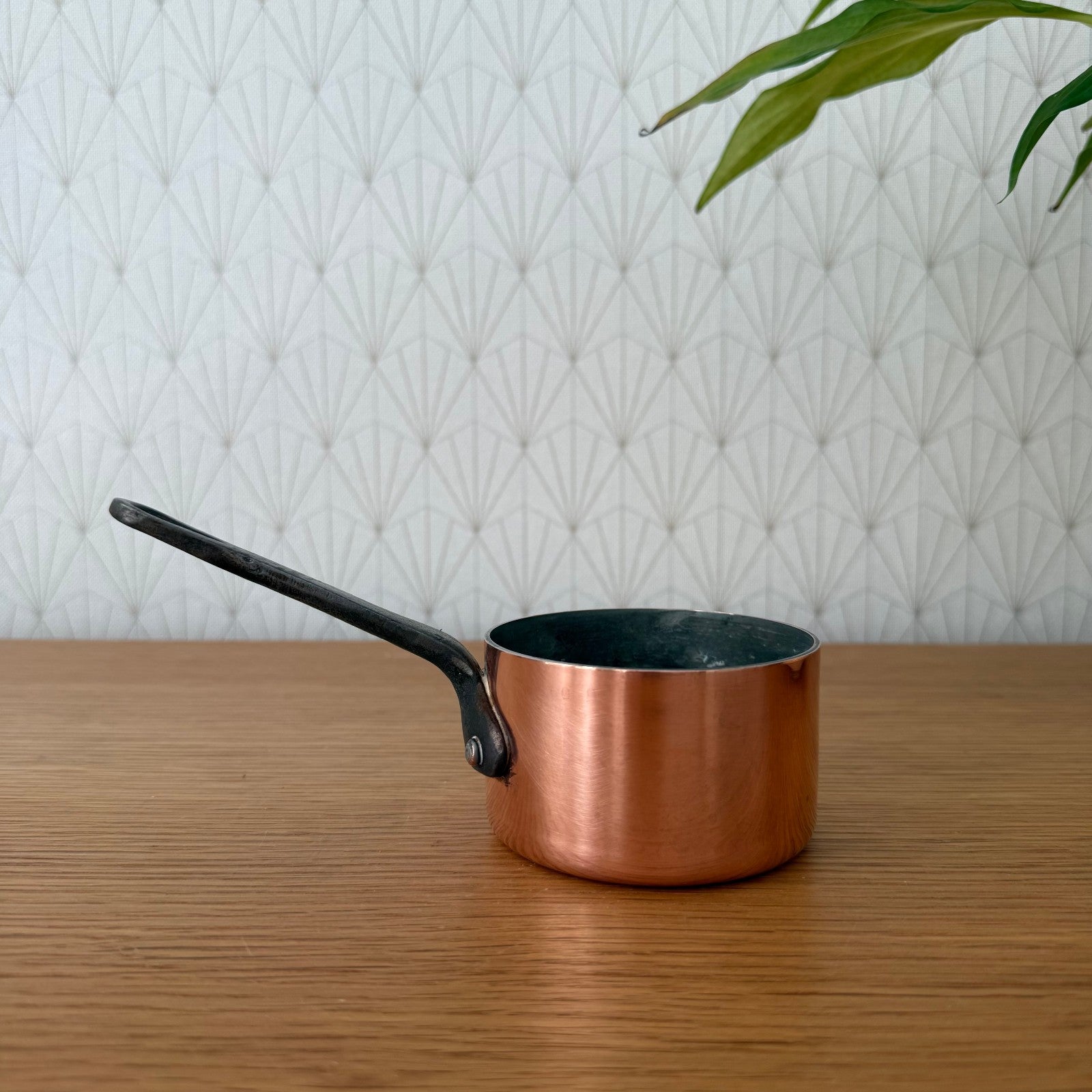 French Copper Saucepan Villedieu Cast Iron Handle Vintage Cookware 3008254 jacquotot