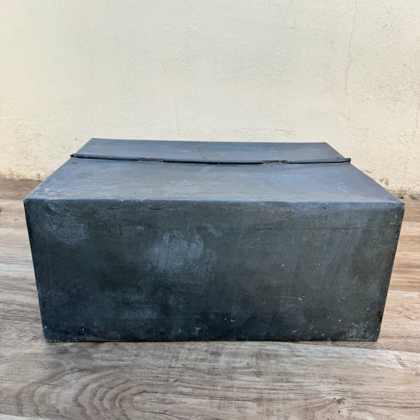 French Vintage Galvanized Metal Toolbox Industrial Storage 1950s 1206246 Fleamarketfrance