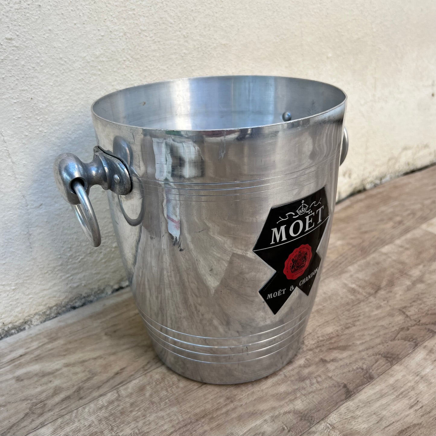 Vintage French Moet Chandon Ice Bucket Champagne Cooler Silver Metal 2906238 Fleamarketfrance