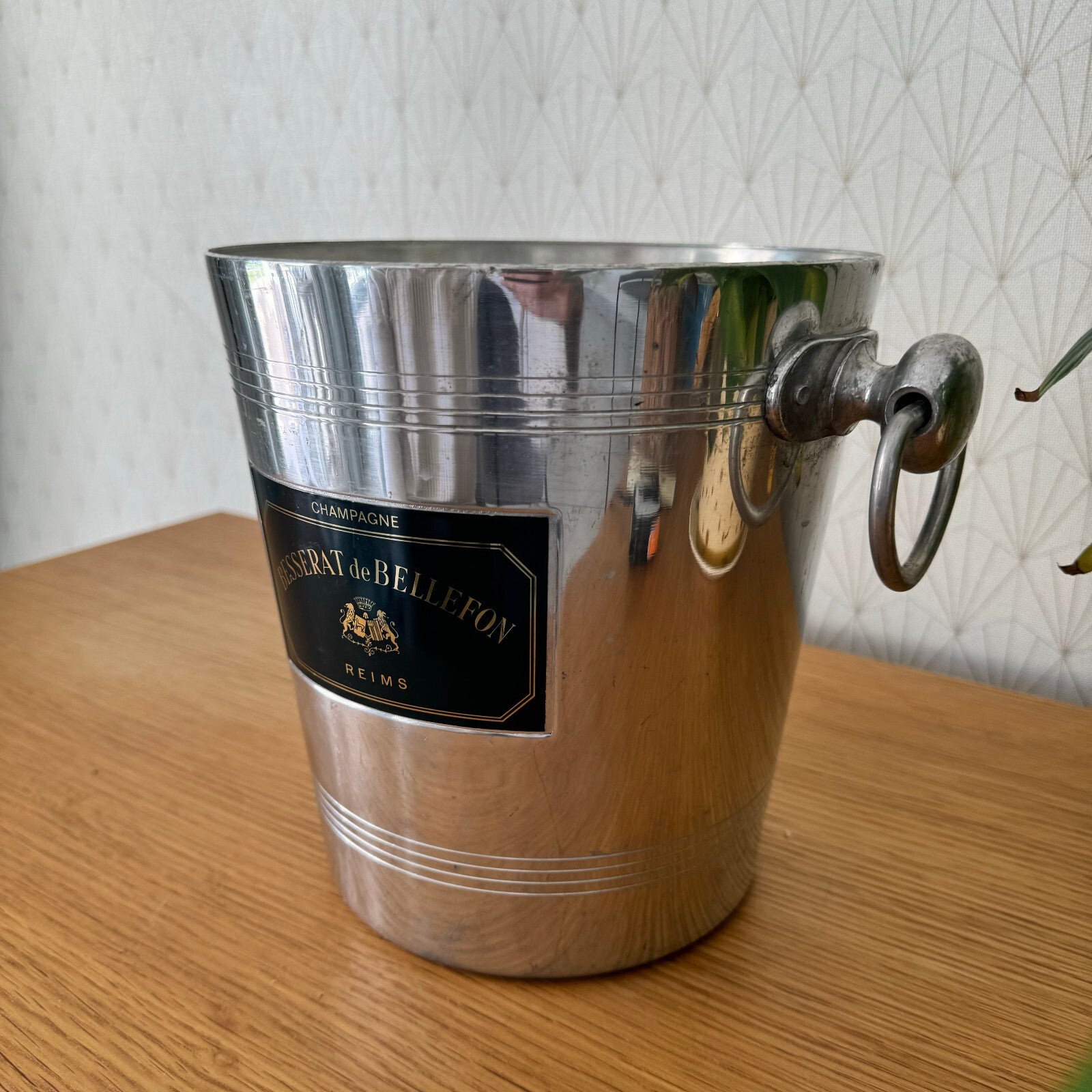 French Champagne Ice Bucket BESSERAT de BELLEFON Vintage Reims 13042412 Besserat de Bellefon