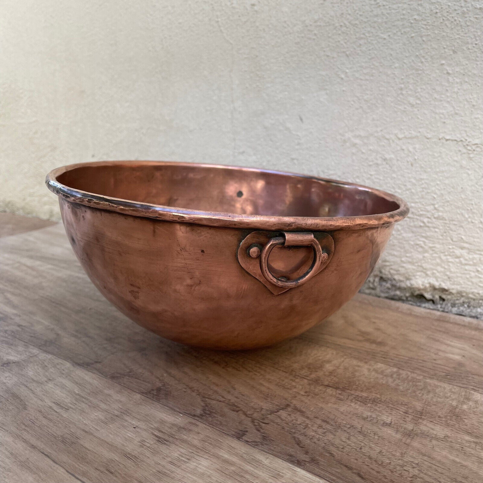 Antique Copper French Mixing Bowl Cul de Poule from France 1301252 - Fleamarketfrance