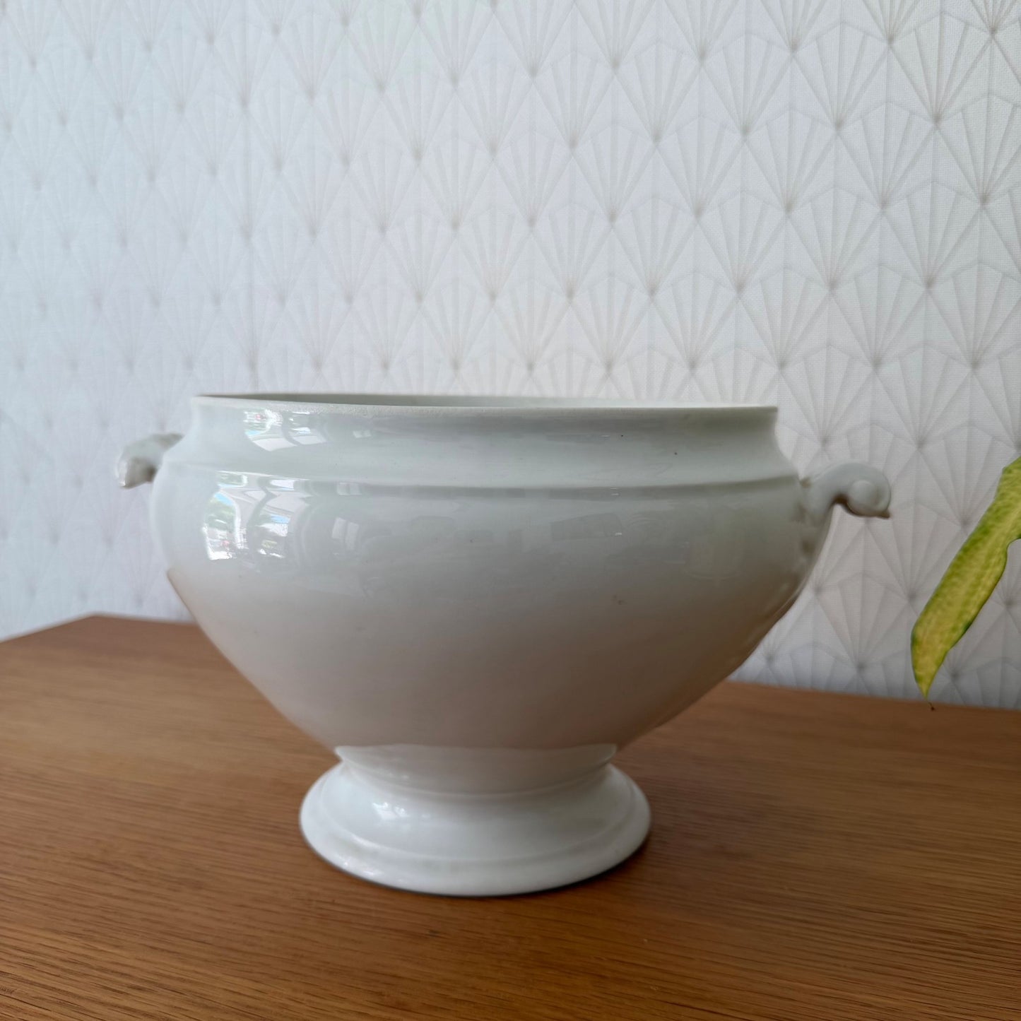 French Antique White Earthenware Tureen Terre de Fer 2805267 Fleamarketfrance