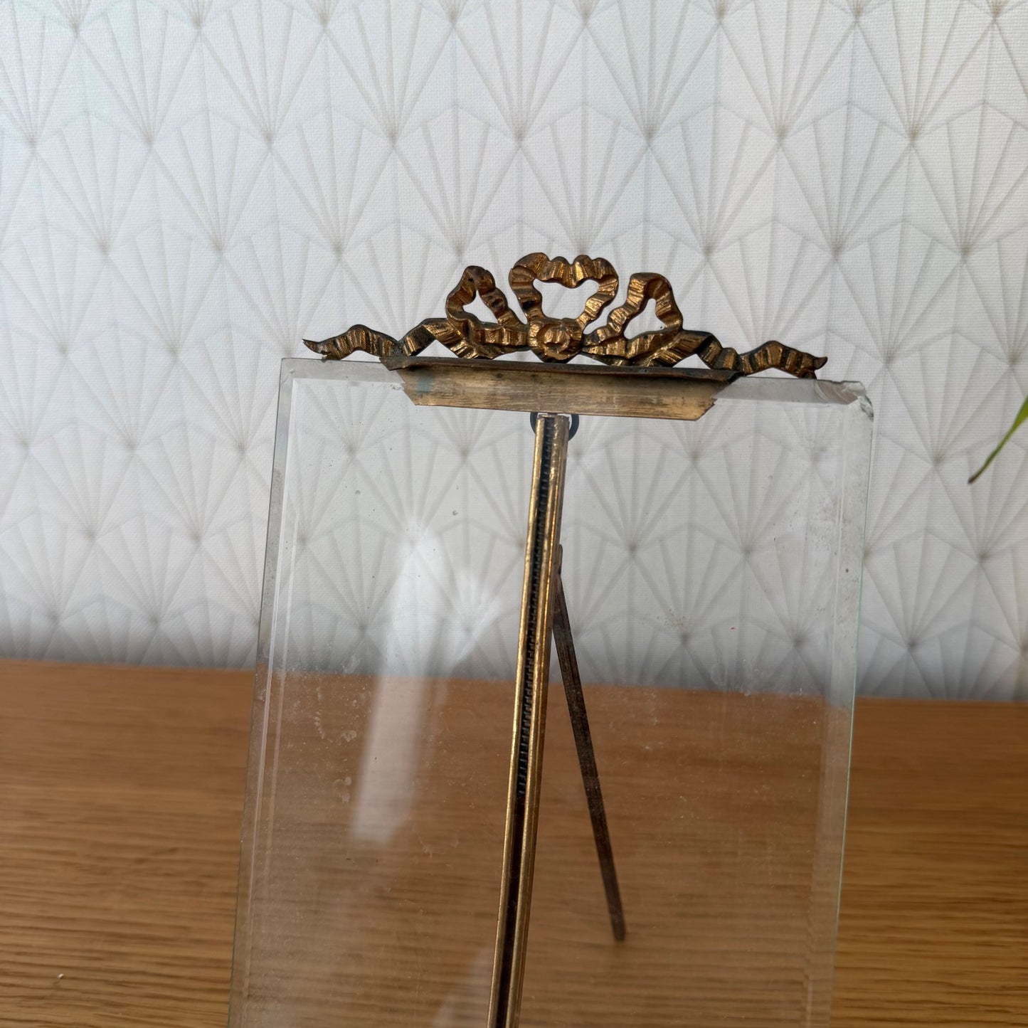 Vintage Brass Picture Frames Set of 2 French Glass Photo Display 10062613 Fleamarketfrance