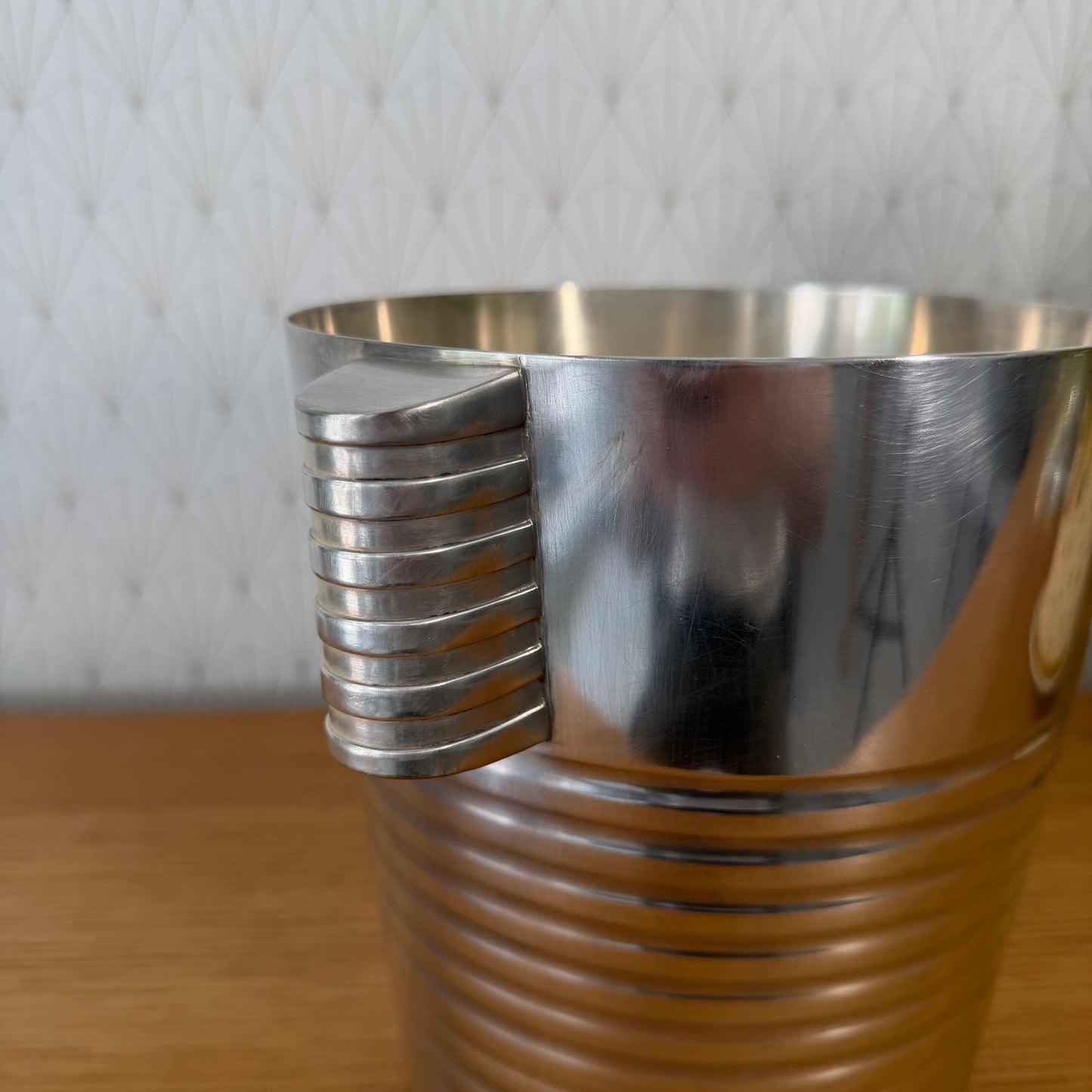 Vintage Christofle Champagne Bucket Silverplate Luc Lanel French 01072618 Charles Heidsieck