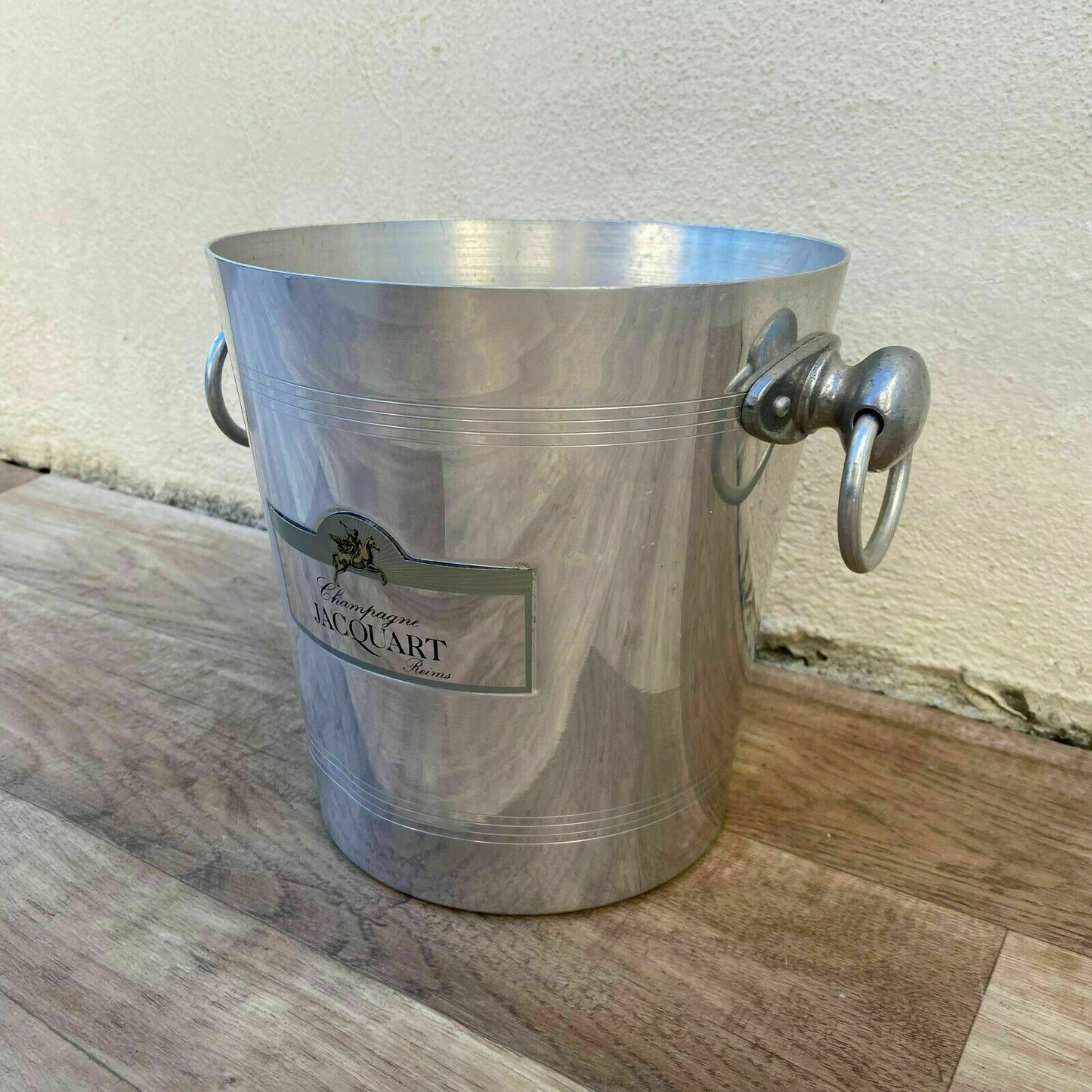 Vintage French Jacquart Champagne Ice Bucket Metal Cooler Barware 1811204 Fleamarketfrance