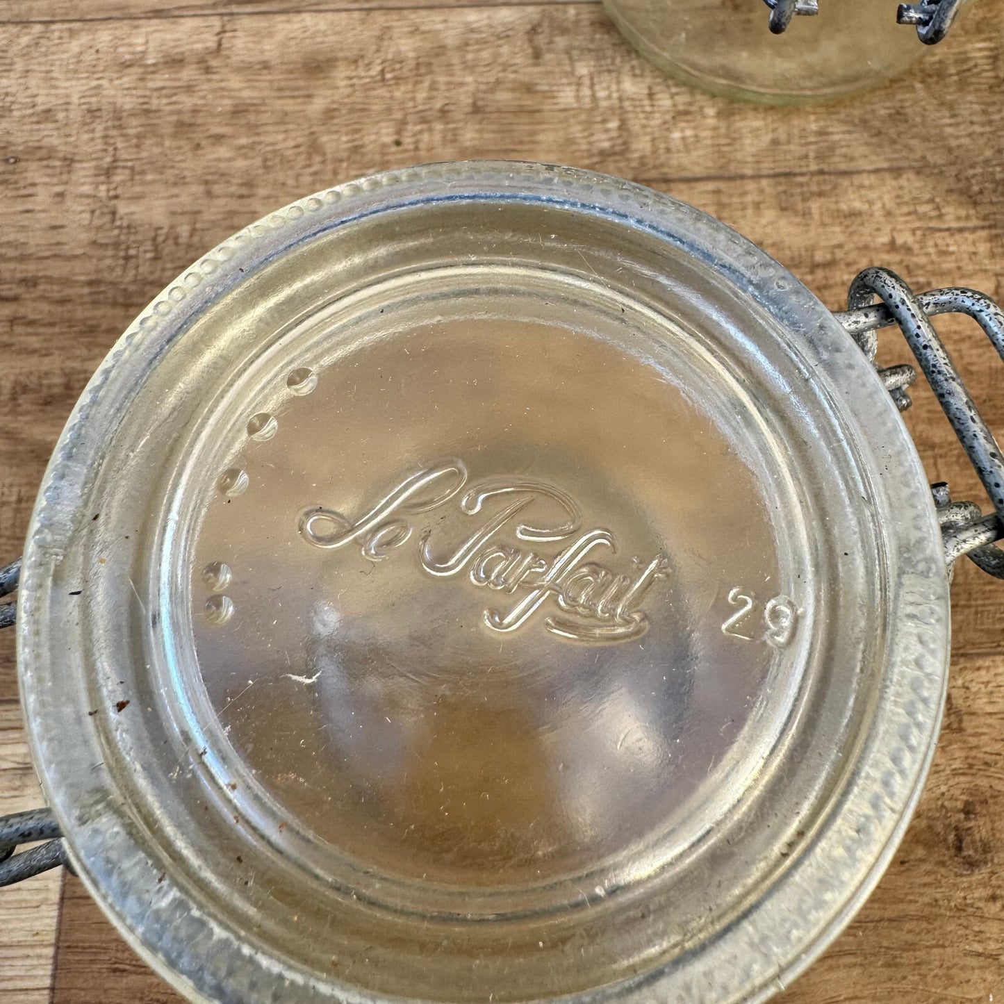 4 Vintage Le Parfait Glass Preserving Jars French Canning 200ml 09112316 Le Parfait