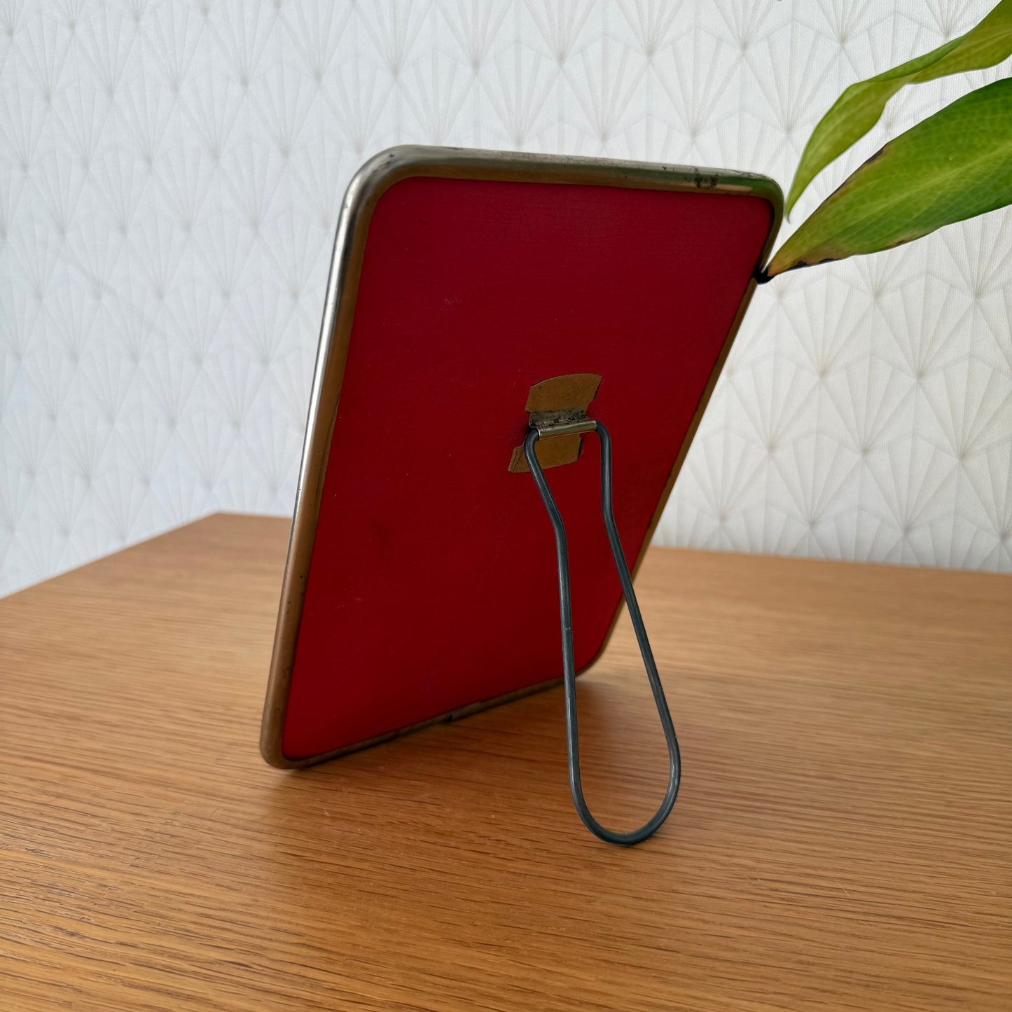 Vintage French metal bathroom STANDING MIRROR 0608258