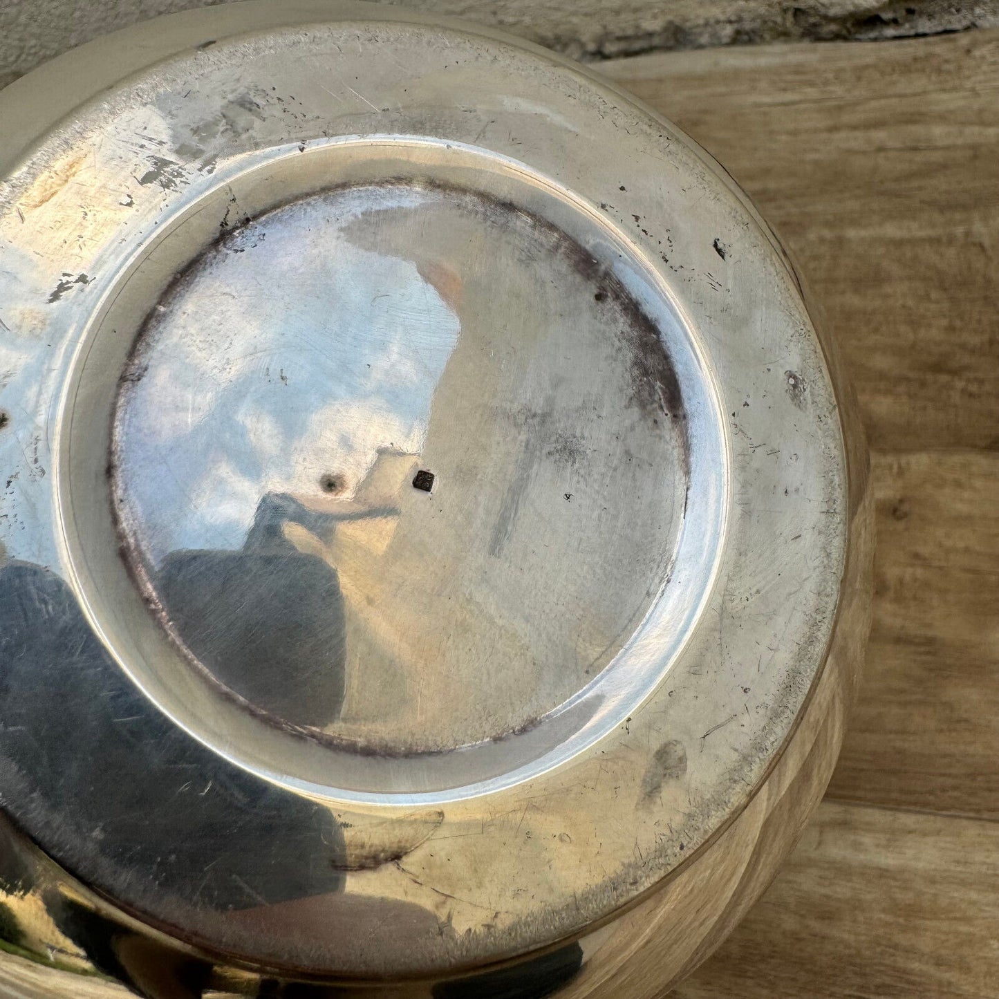 Vintage French Champagne Silverplate Ice Bucket Lion Head Handles 1012247 - Fleamarketfrance