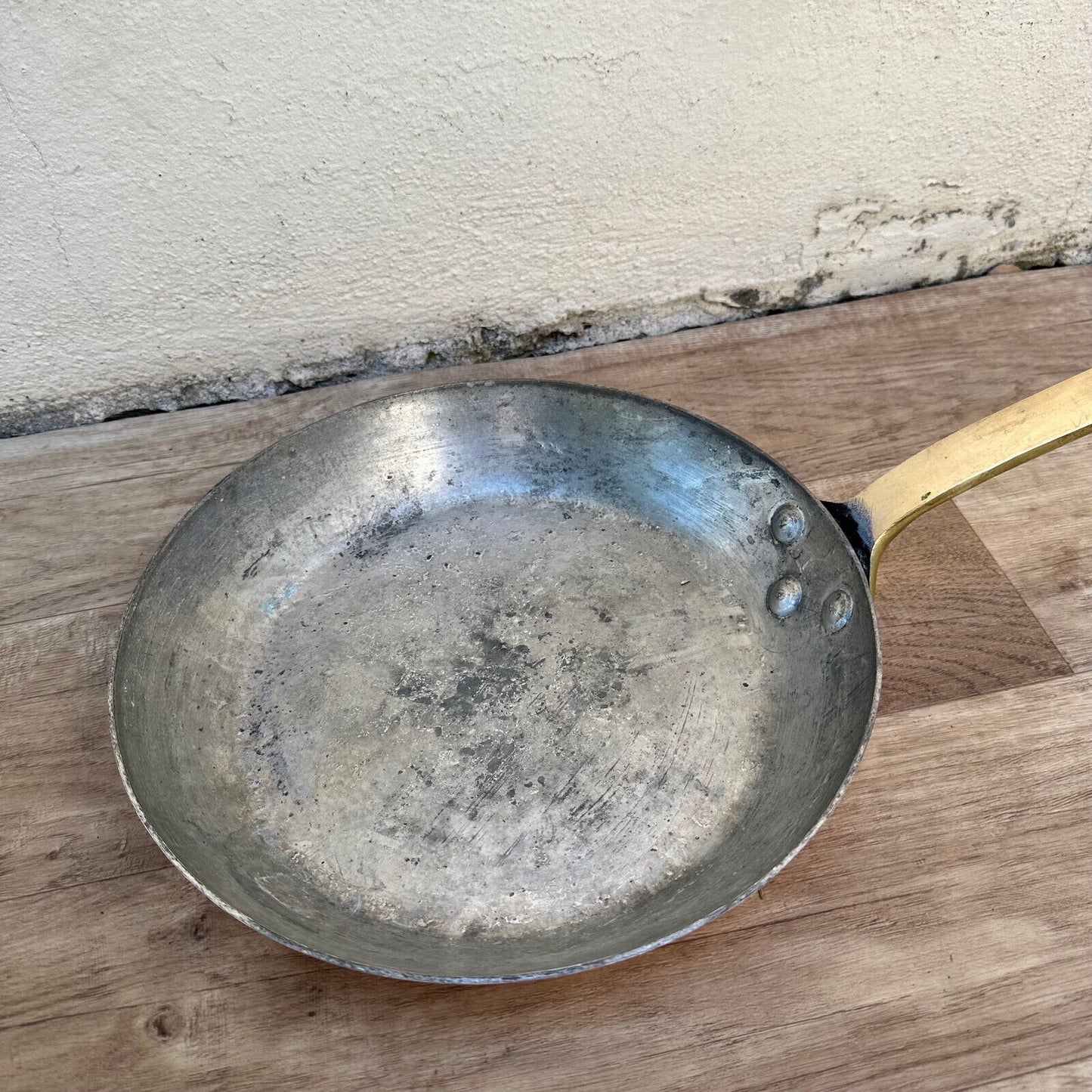 Made in France Paris French pan Copper Cookware 10 1/4" VILLEDIEU 2407233 - Fleamarketfrance