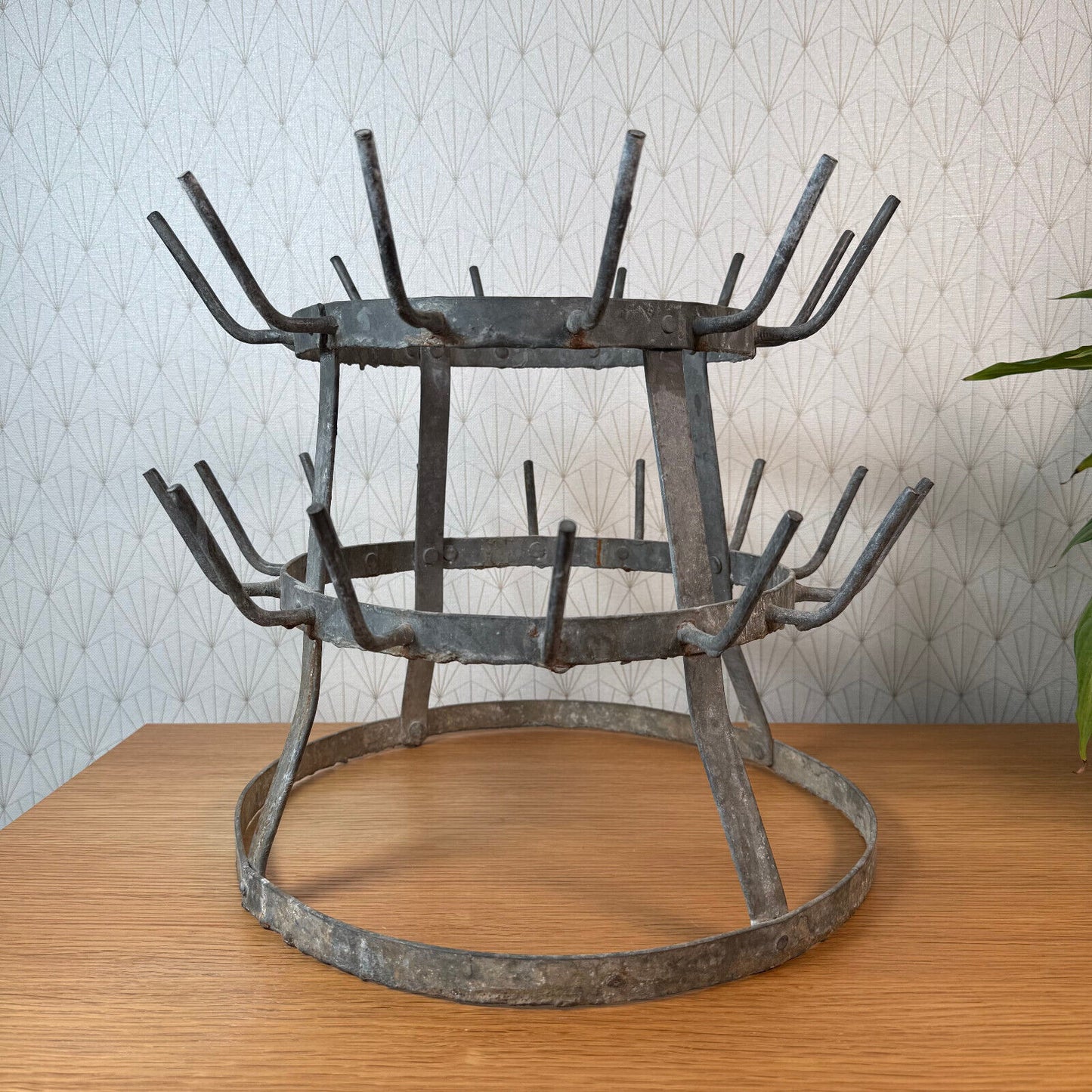 Vintage French Wine Champagne Bottle Drying Wine Rack hanger 2112243 - Fleamarketfrance