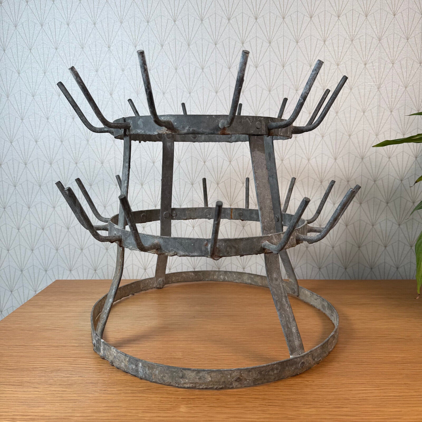 Vintage French Wine Champagne Bottle Drying Wine Rack hanger 2112243 - Fleamarketfrance