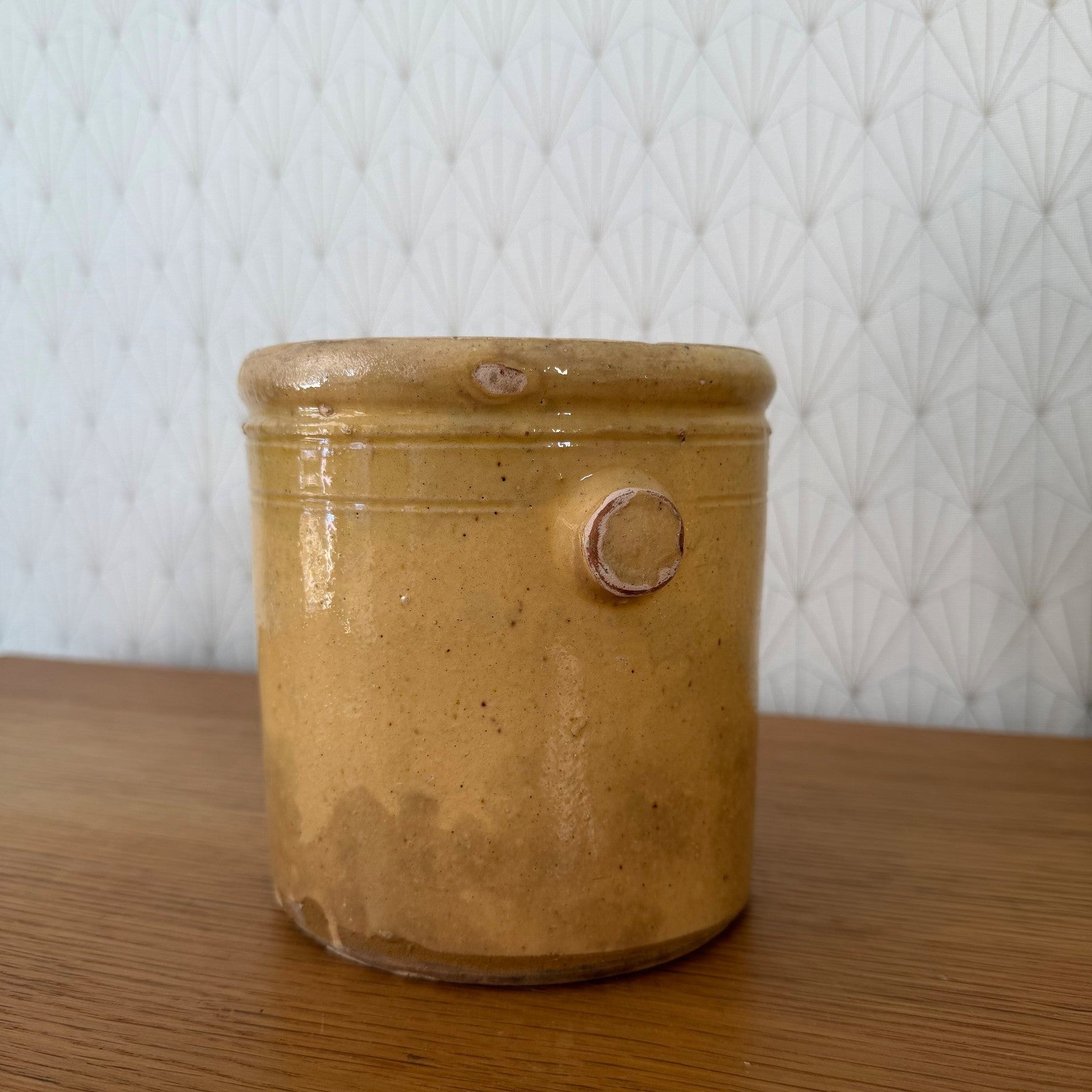French Stoneware Jam Pot Antique Ceramic Crock 19th Century 0107261 Unbranded