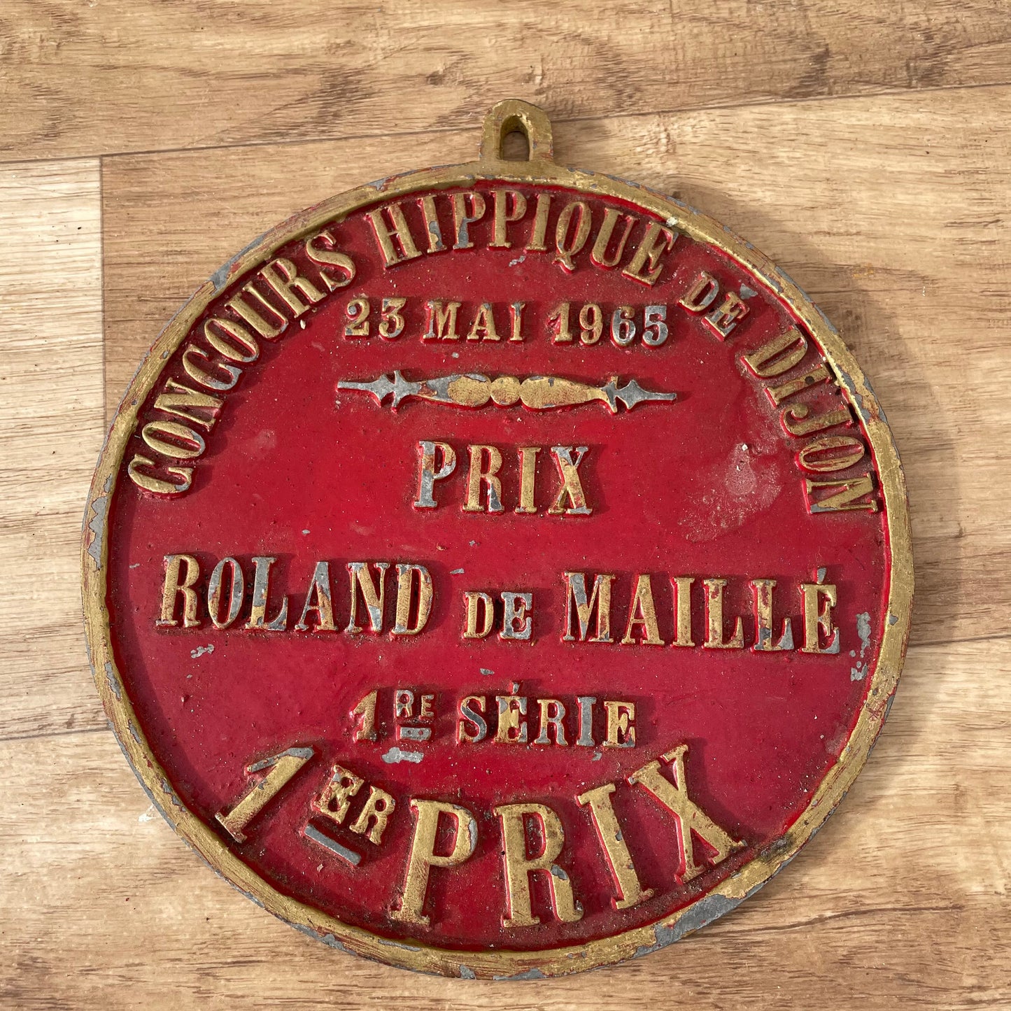 French Vintage Equestrian Medal Prix Roland de Maille Dijon 1965 11032523 Fleamarketfrance