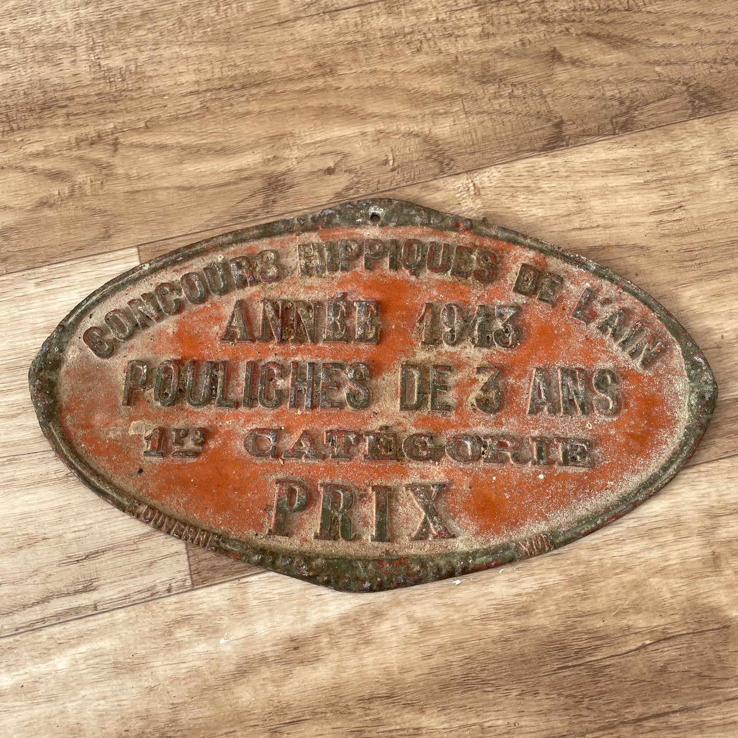 French Agricultural Plaque 1913 Vintage Competition Award Trophy 11032512 Fleamarketfrance