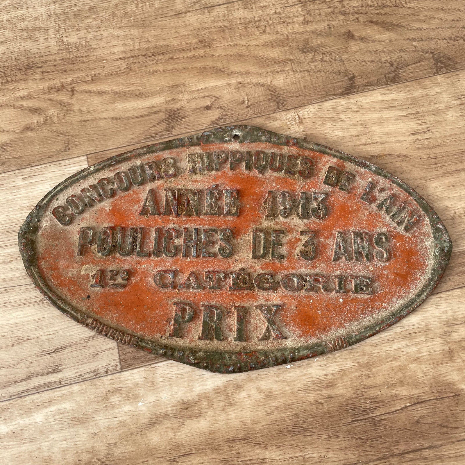 French Agricultural Plaque 1913 Vintage Competition Award Trophy 11032512 Fleamarketfrance