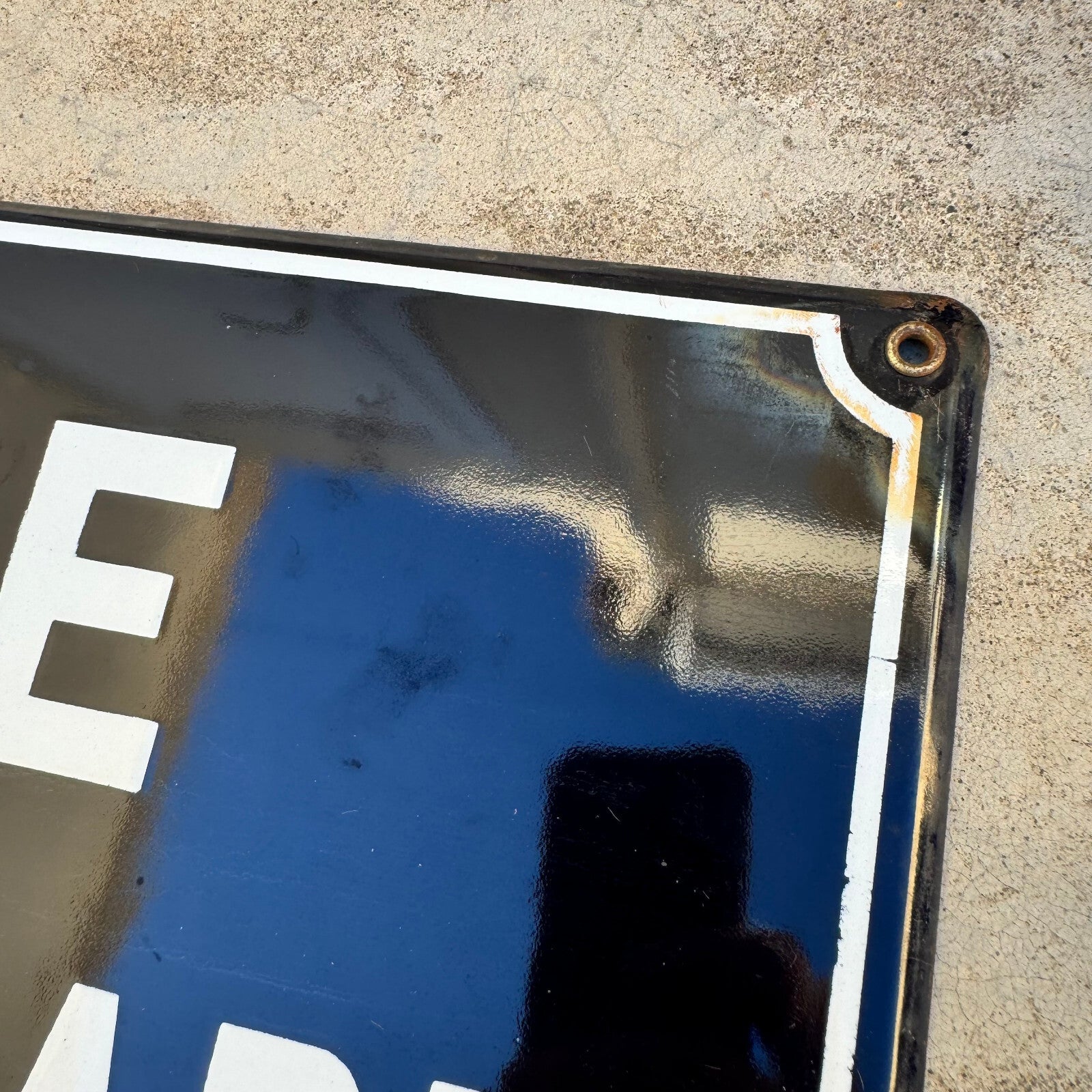 Vintage French Street Sign Enamel Plaque Rue de Gasparin Blue White 13042444 Fleamarketfrance