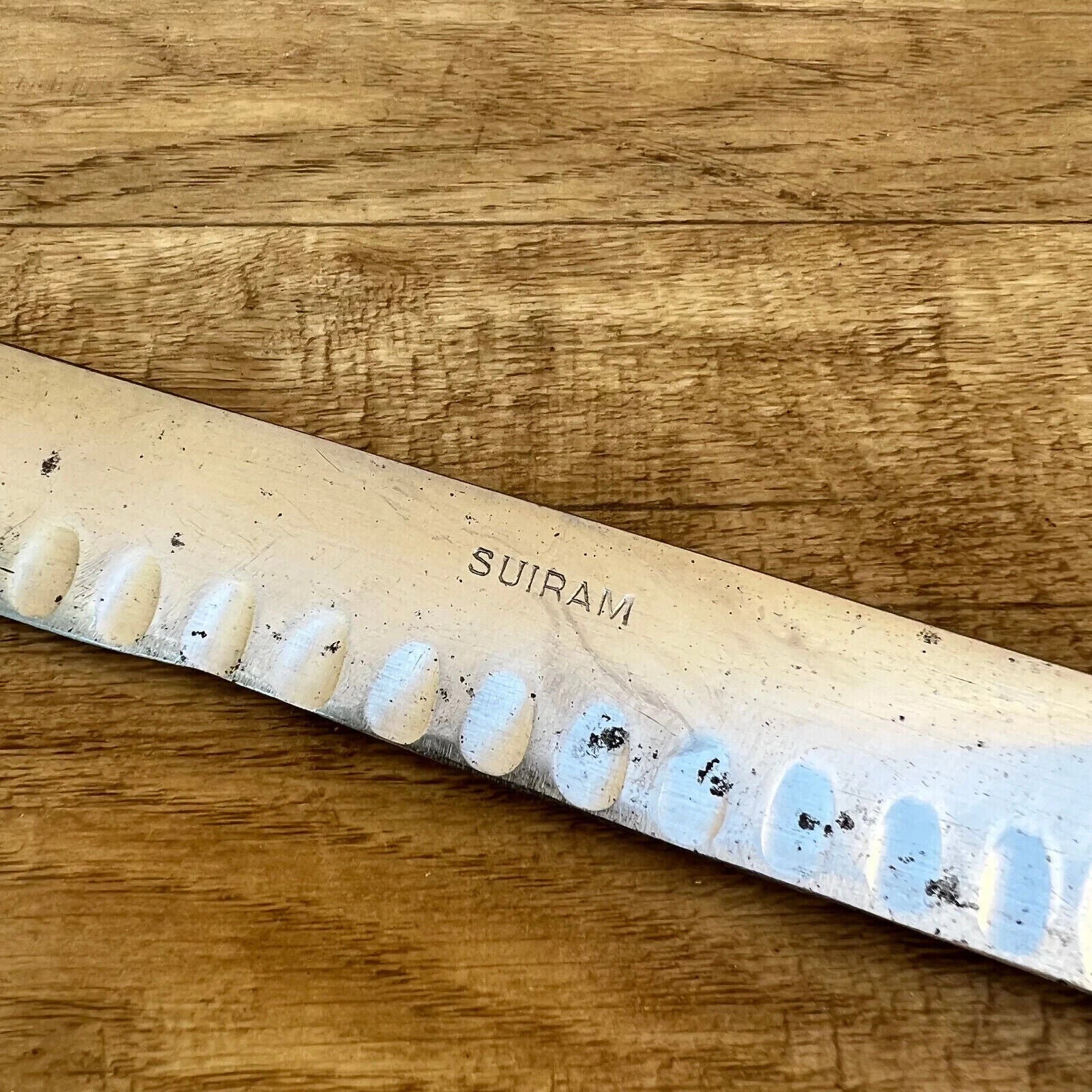 Large french vintage butcher kitchen ham salmon knife SUIRAM 19 1/2" 2111221 - Fleamarketfrance