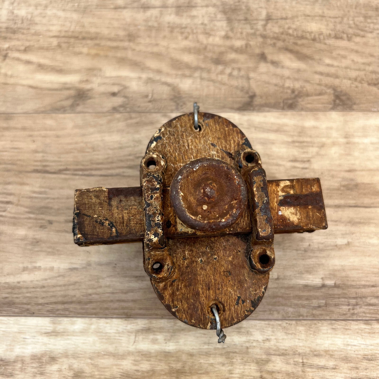 French Antique Door Latch Slide Bolt Lock Rustic Hardware 26052220 Fleamarketfrance